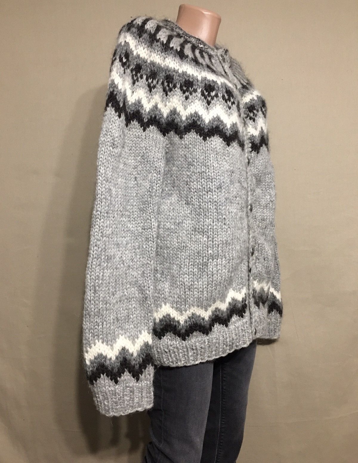 Dale Of Norway × Handmade The Handkniting Association of Iceland Sweater Cardigan Size L / US 10 / IT 46 - 3 Thumbnail