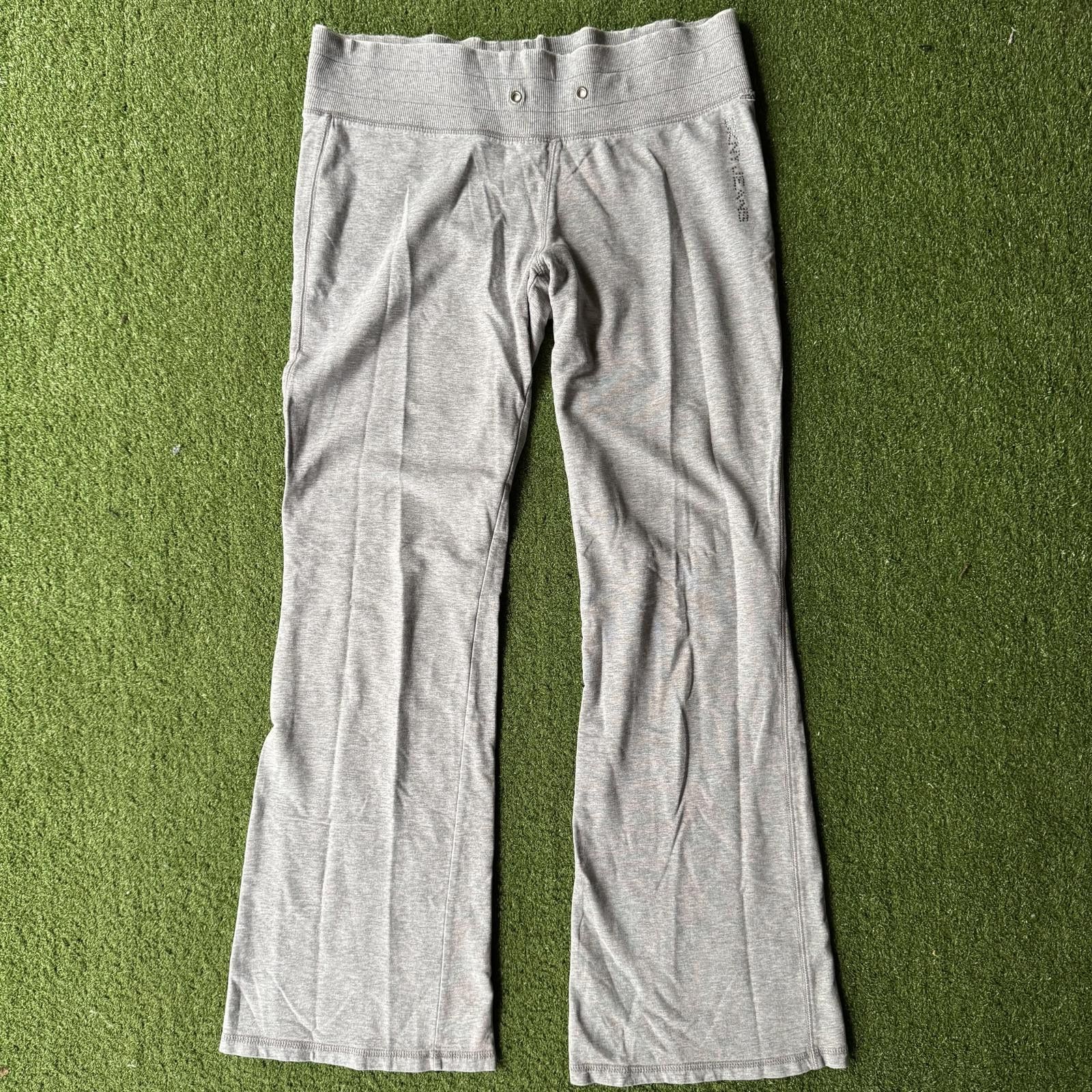 Designer DKNY Jeans Women's Gray Flare Pants Size ONE SIZE - 2 Thumbnail