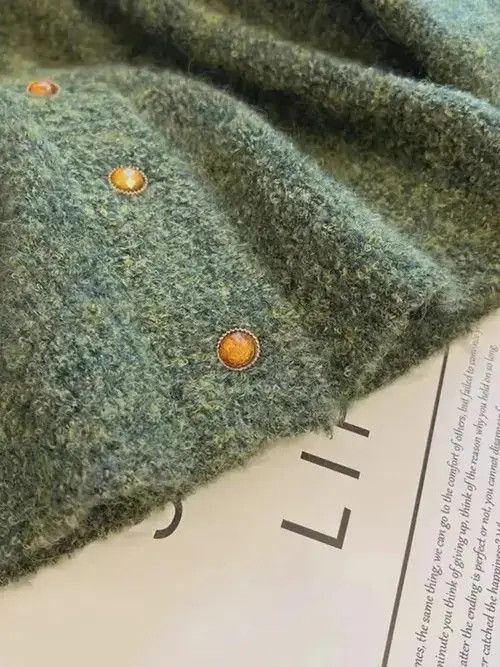 Designer Retro texture long sleeve knitted sweater Size M / US 6-8 / IT 42-44 - 4 Thumbnail