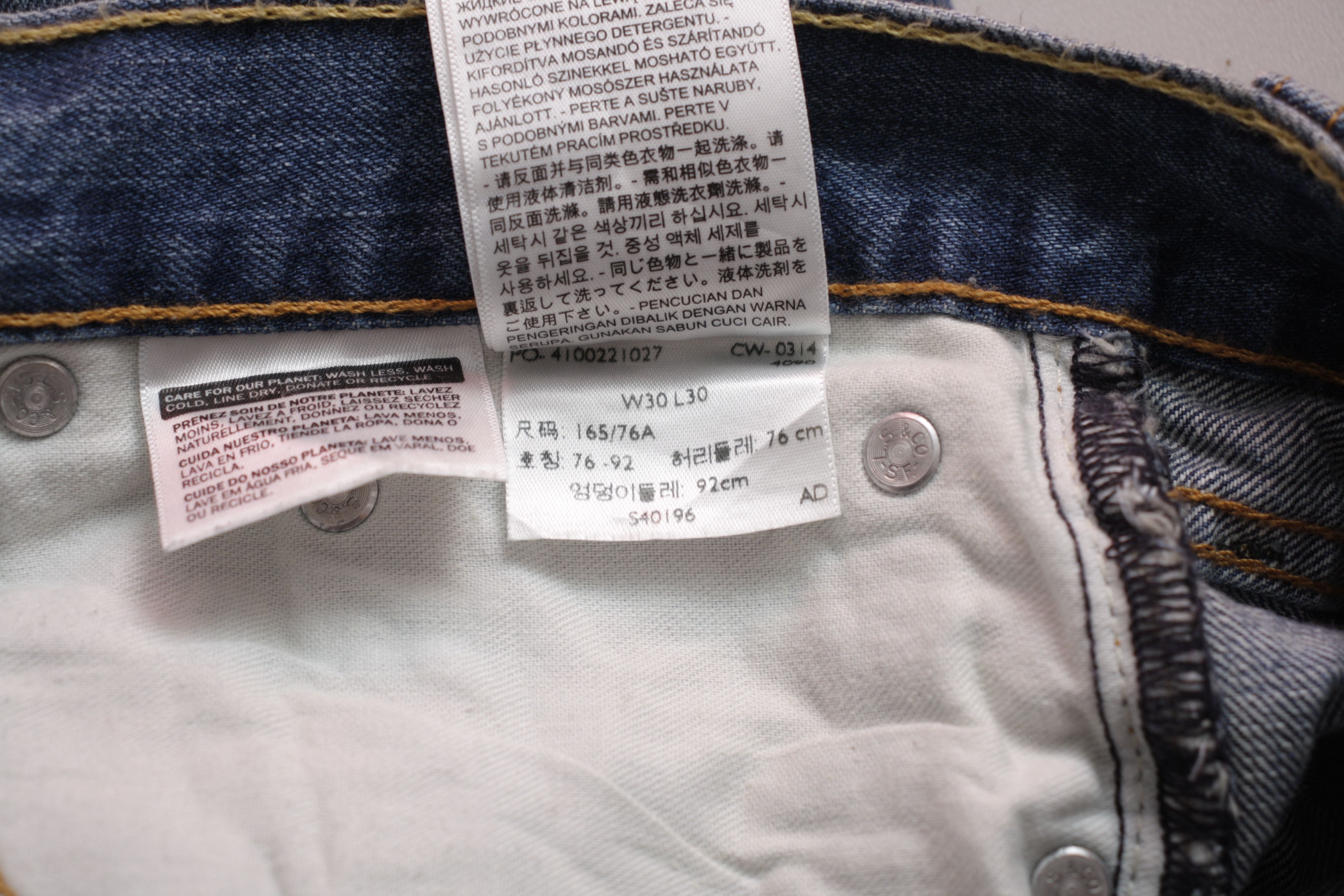 Levi's Distressed Levi’s 522 Mens 30W 30L Size US 30 / EU 46 - 18 Thumbnail