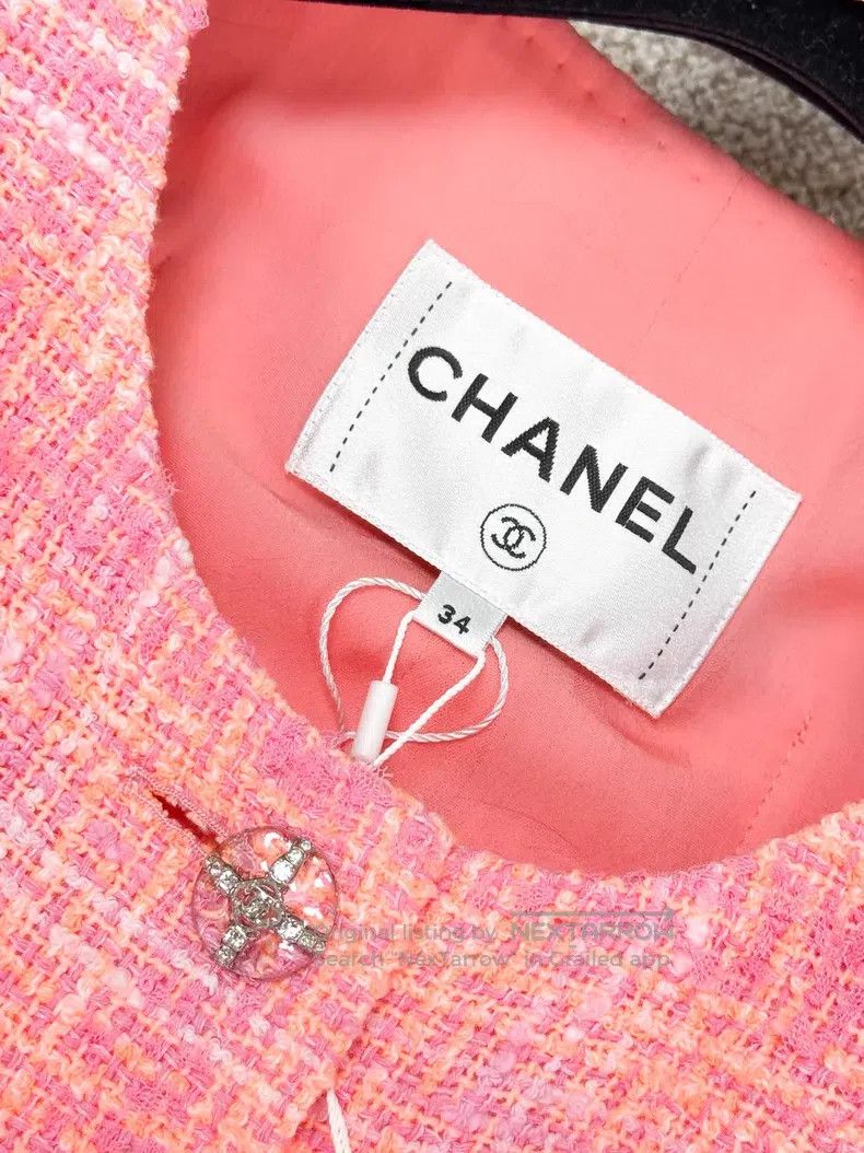 Chanel Chanel Tweed round-neck short coat Size XXS / US 00 / IT 34 - 6 Thumbnail