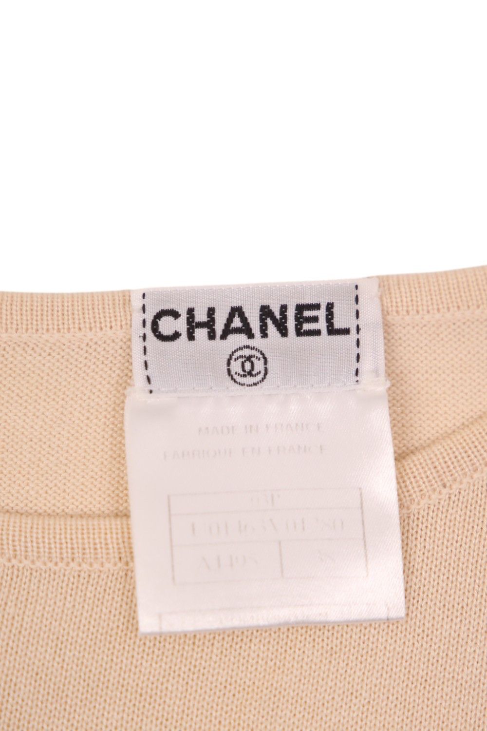 Chanel × Karl Lagerfeld S/S 2003 Cream Knit Twinset Size M / US 6-8 / IT 42-44 - 15 Thumbnail