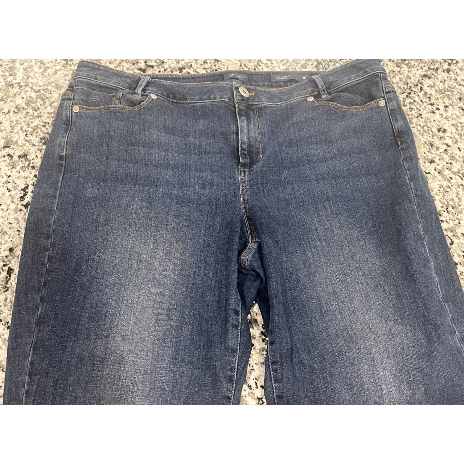 Denime J Jill Denim Jeans Womens Sz 16 Weekender Straight Leg Denim Jeans Womens 16 Blue Straight Jeans Womens Mens? Size 38" / US 16 / IT 52 - 2 Thumbnail