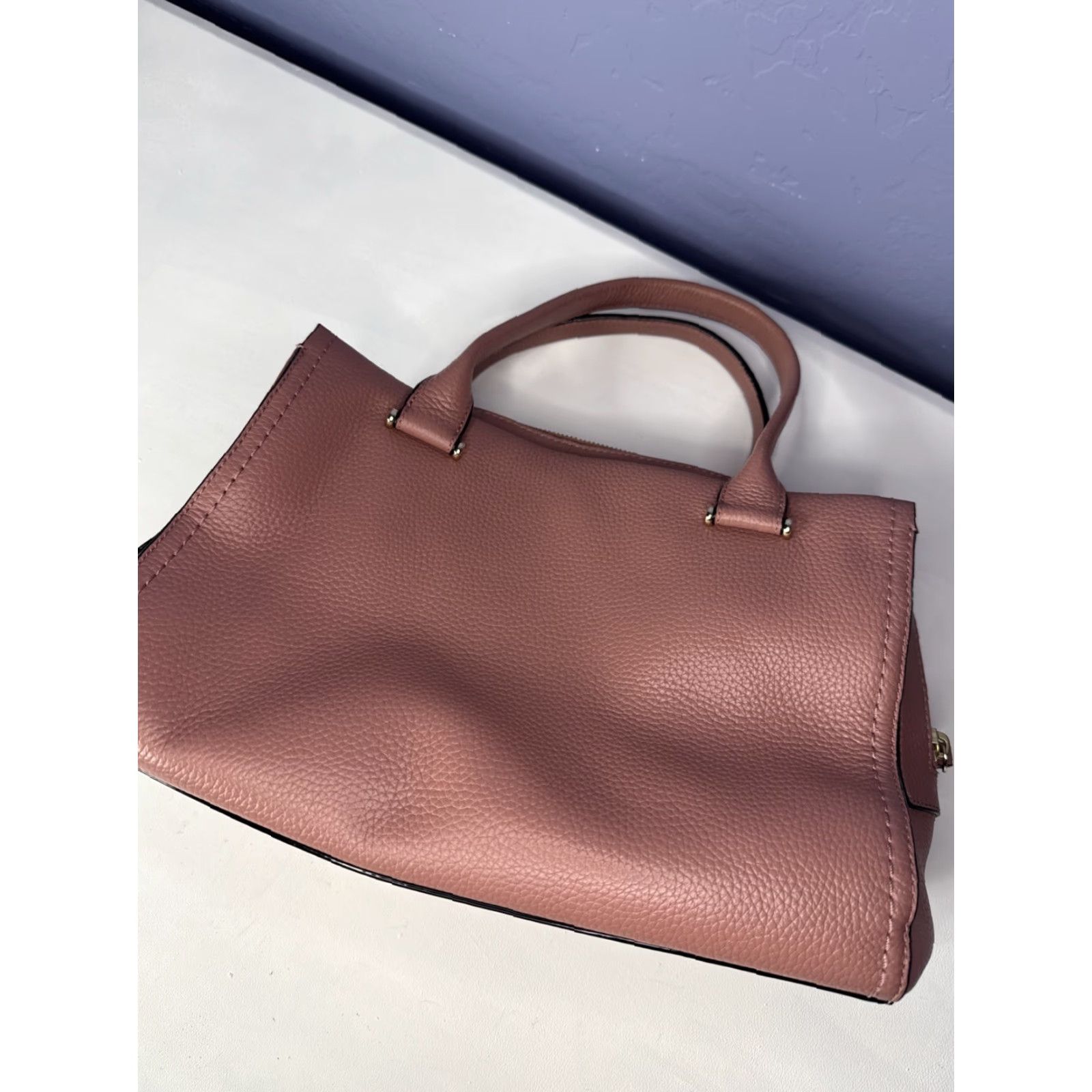 Vintage VINTAGE Kate Spade Palmer Drive Maryam Large Satchel Nutmeg Pink Tassels Kate Spade New York Satchel/Top Handle Bag Women Large Leather Tassel Size ONE SIZE - 5 Thumbnail