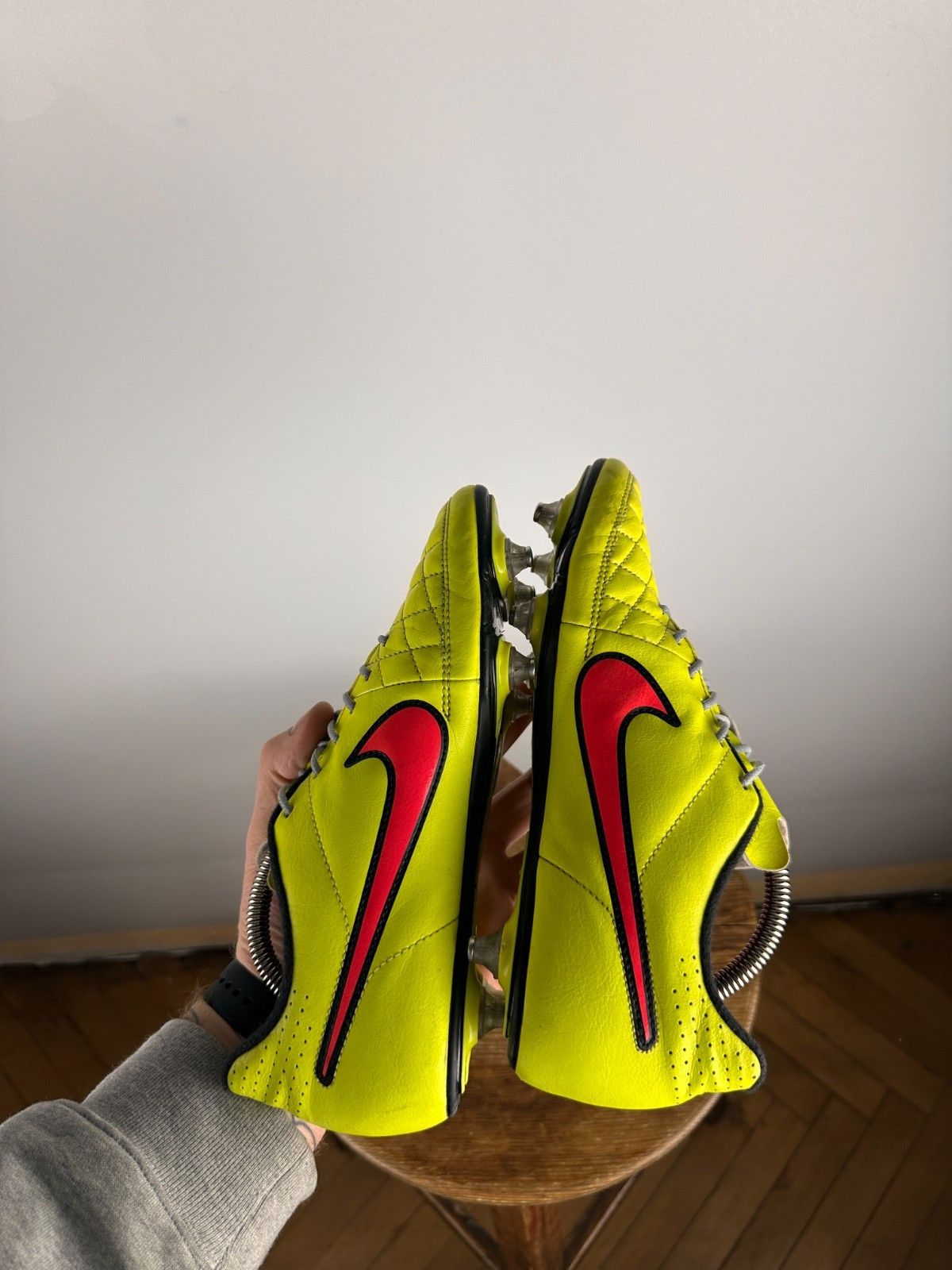 Nike Nike Tiempo Rio II Bootts Soccer Cleats Yellow Mens Size US7 Size US 7 / EU 40 - 6 Thumbnail