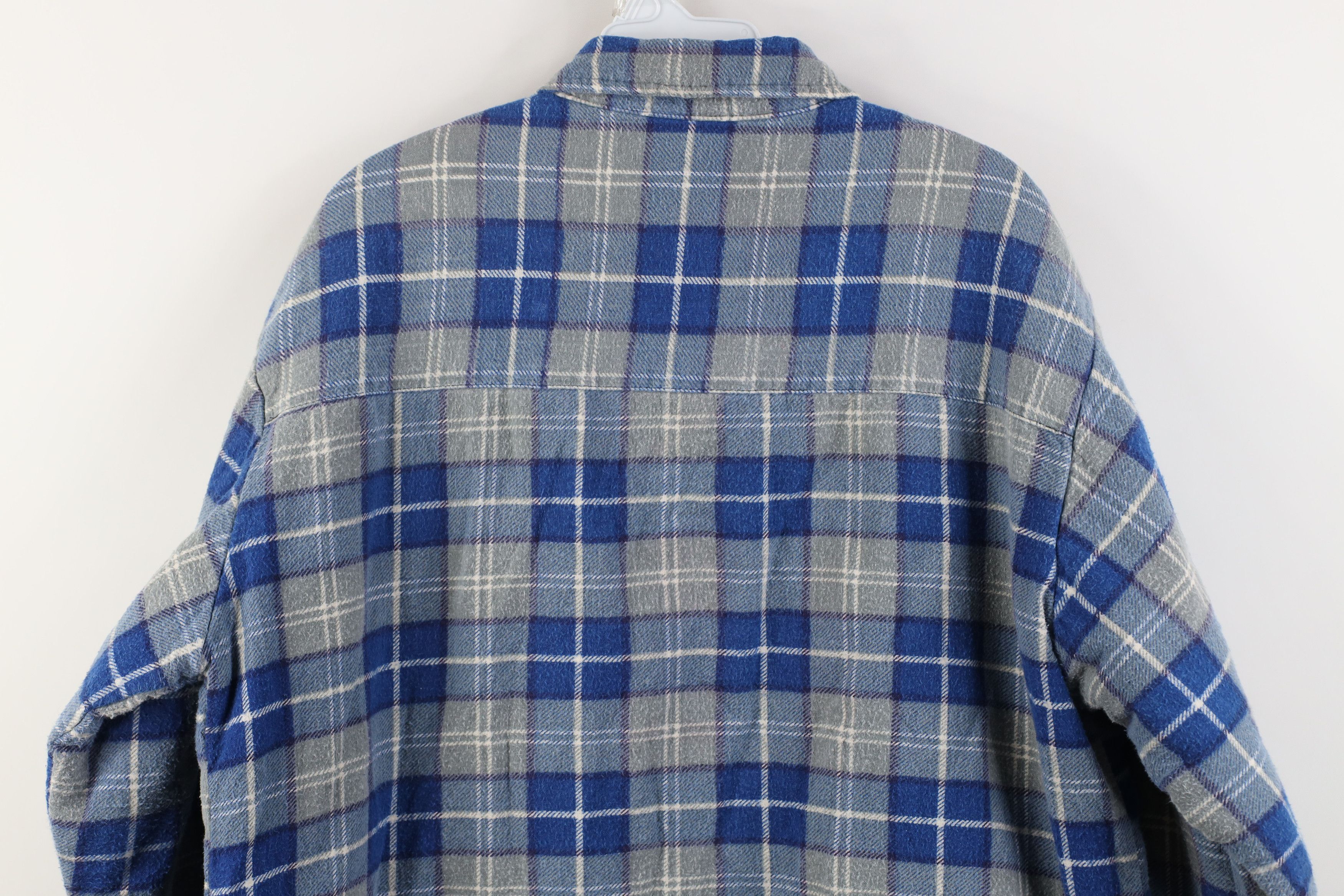 Vintage Vintage 90s Streetwear Flannel Button Shirt Jacket Jac Size US L / EU 52-54 / 3 - 14 Thumbnail