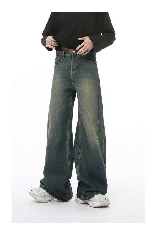 Japanese Brand × Jean American retro fashion distressed high street washed jeans Size US 32 / EU 48 - 3 Thumbnail