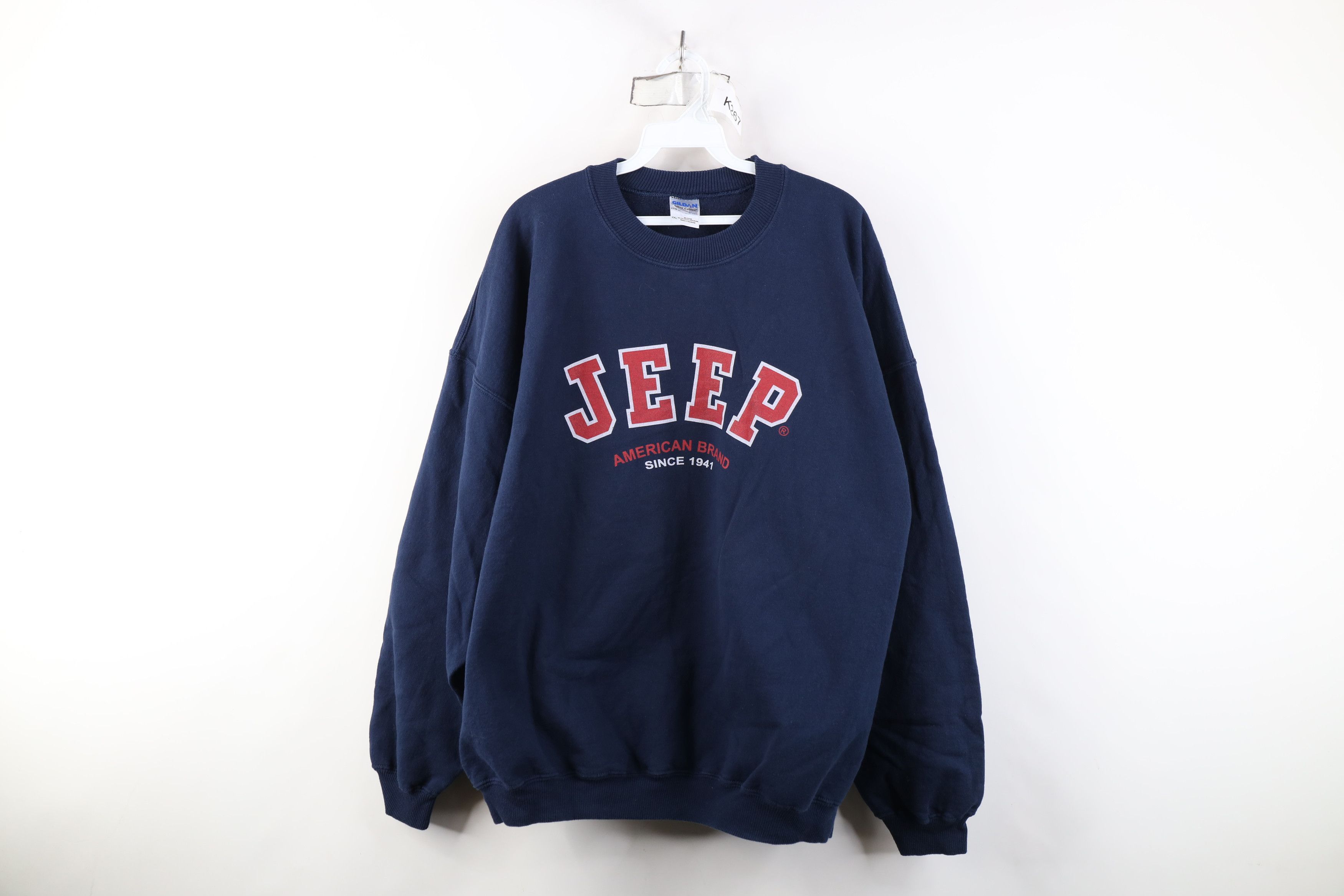 Vintage Vintage 90s Y2K Jeep Motor Co Heavy Crewneck Sweatshirt Size US XXL / EU 58 / 5 - 1 Thumbnail