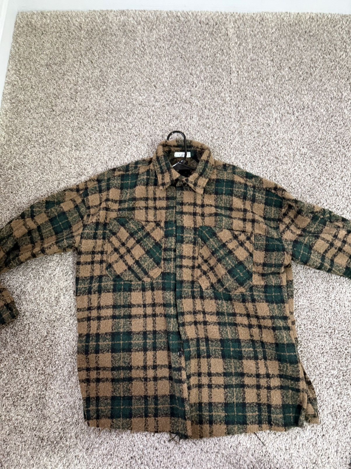 MNML MNML Men's Brown and Green Flannel Size US M / EU 48-50 / 2 - 2 Thumbnail