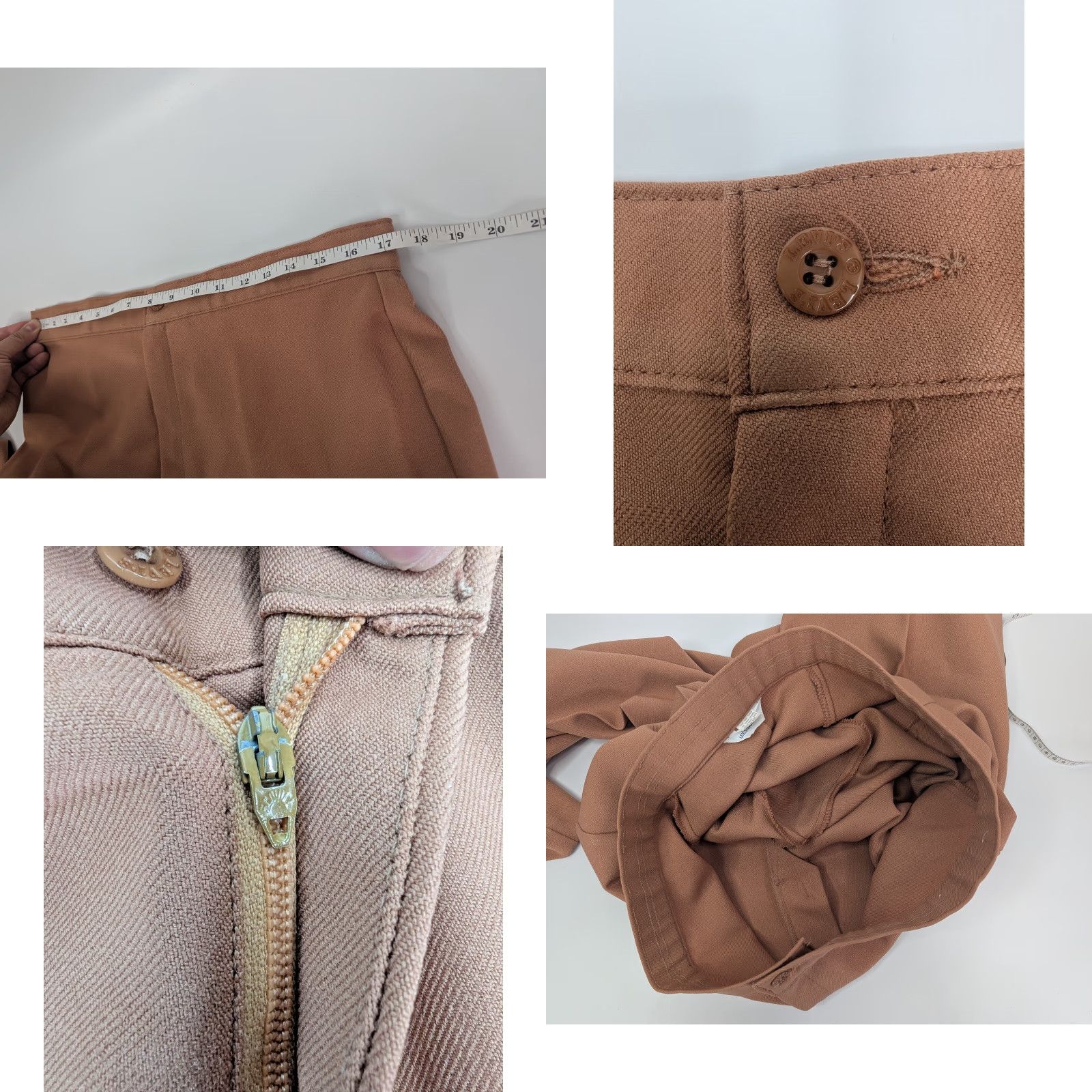 Levi's Vintage Levi's Wide Leg Pants 34 Regular Brown Disco 70s 80s Scovill High Rise Trouser Men’s Girls? Size 24" / US 00 / IT 34 - 9 Thumbnail