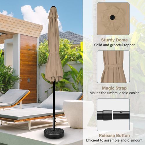 Designer × Homemade 7.5ft Patio Outdoor Table Market Yard Umbrella with Push But Size US L / EU 52-54 / 3 - 2 Thumbnail