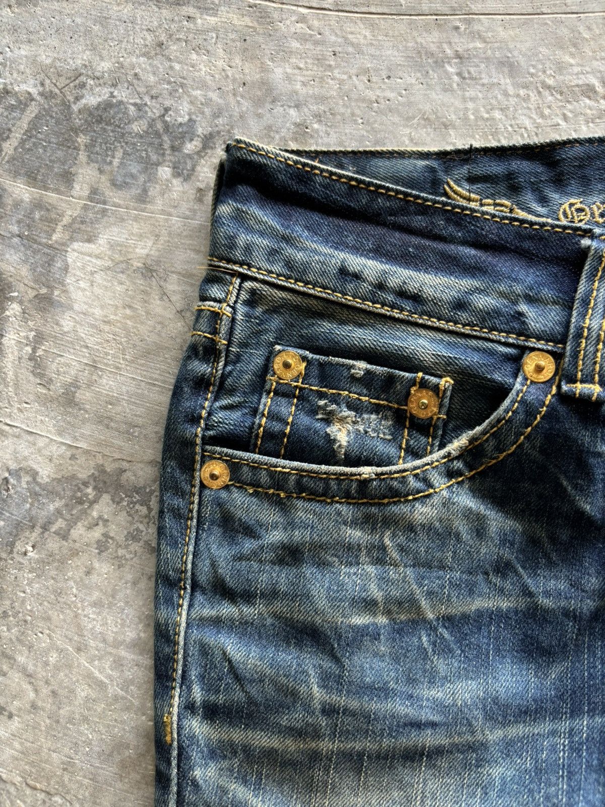 Hysteric Glamour distressed flare rusty gennaro japanese denim Size US 30 / EU 46 - 8 Thumbnail