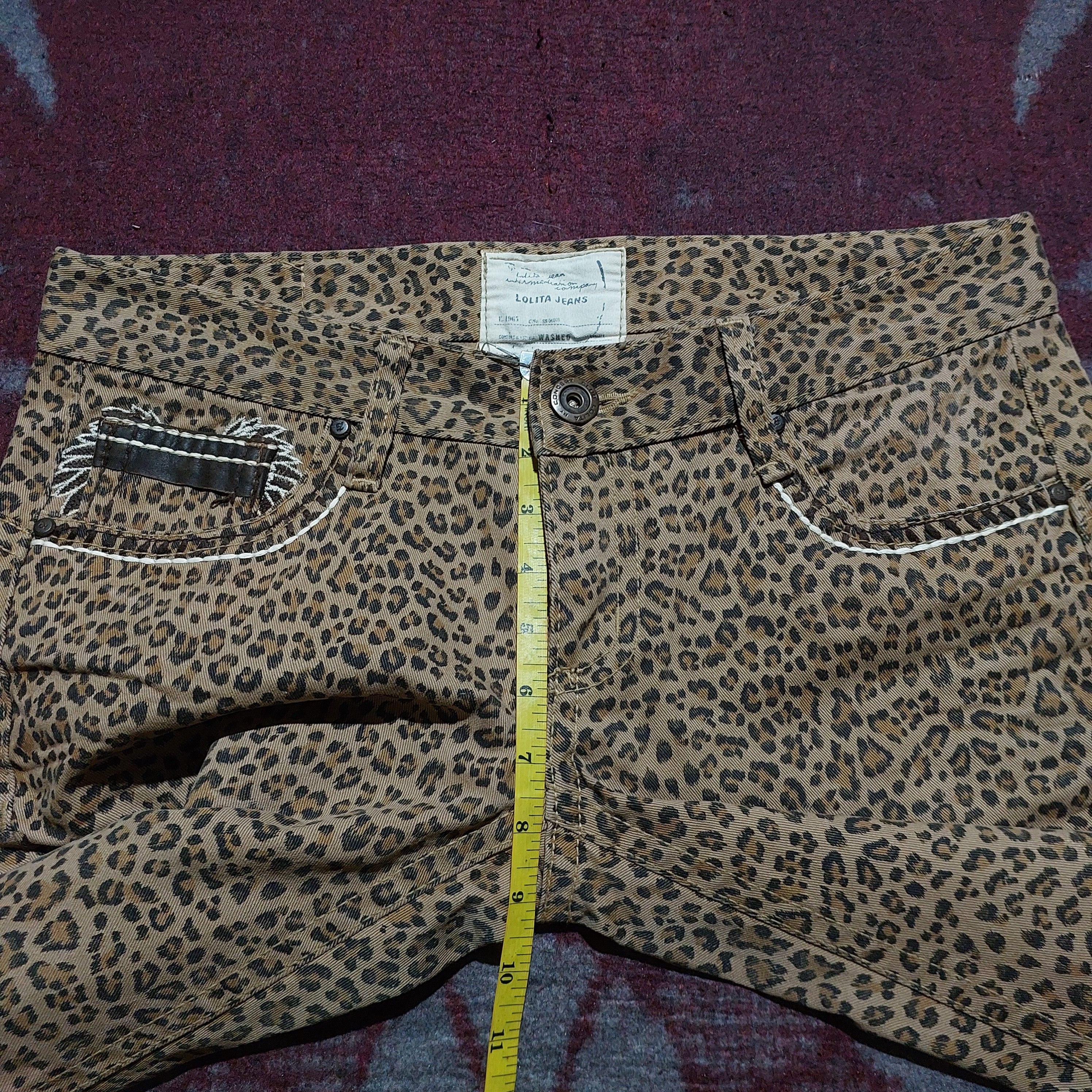 Tornado Mart lolita yoshitomo nara wing embroidery pocket jeans leopard Size US 30 / EU 46 - 19 Thumbnail
