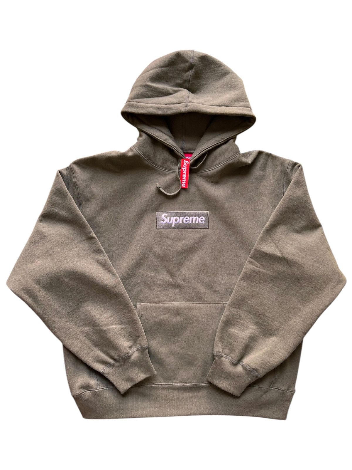 Supreme M Supreme Box Logo Hooded Sweatshirt olive FW25 green hoodie Size US M / EU 48-50 / 2 - 2 Thumbnail