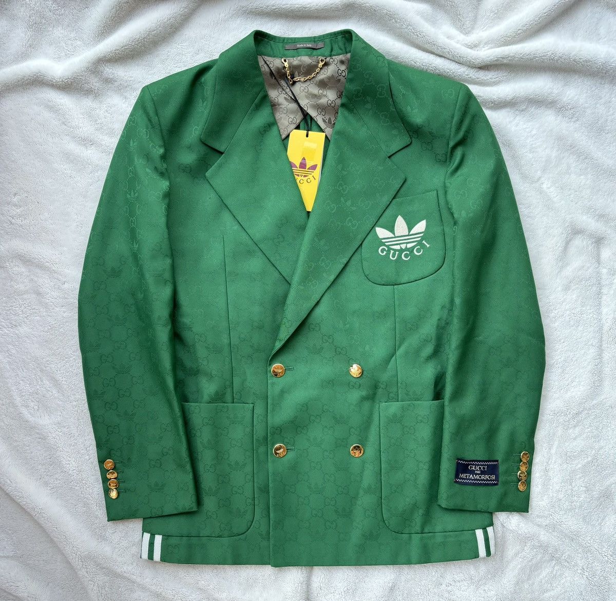 Adidas × Gucci 🚨INSANE RUNWAY PIECE🚨 Gucci x Adidas Green Adidas × Gucci 🚨INSANE RUNWAY PIECE🚨 Gucci x Adidas Green