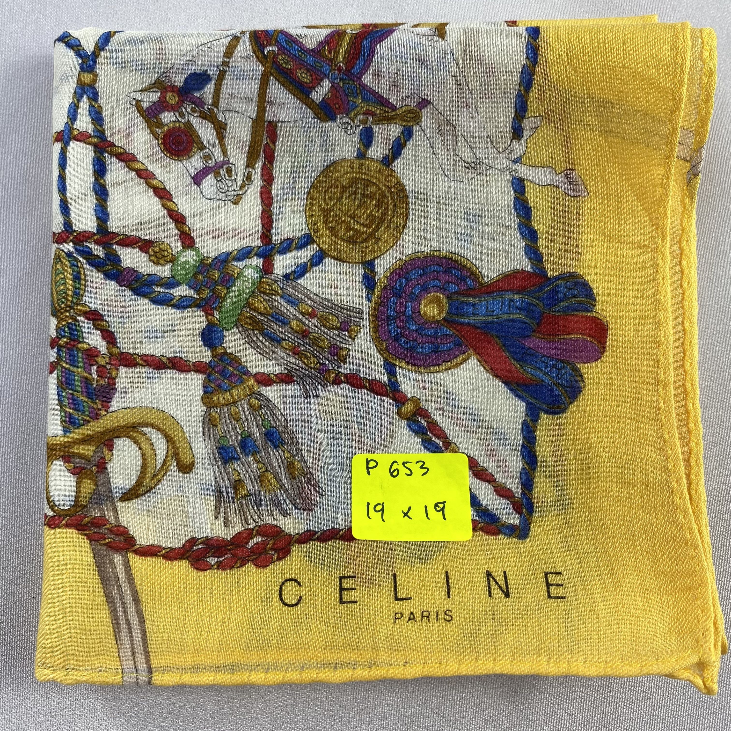 Celine × Vintage Celine Neckerchief / Bandana / Handkerchief-P653 Size ONE SIZE - 5 Thumbnail