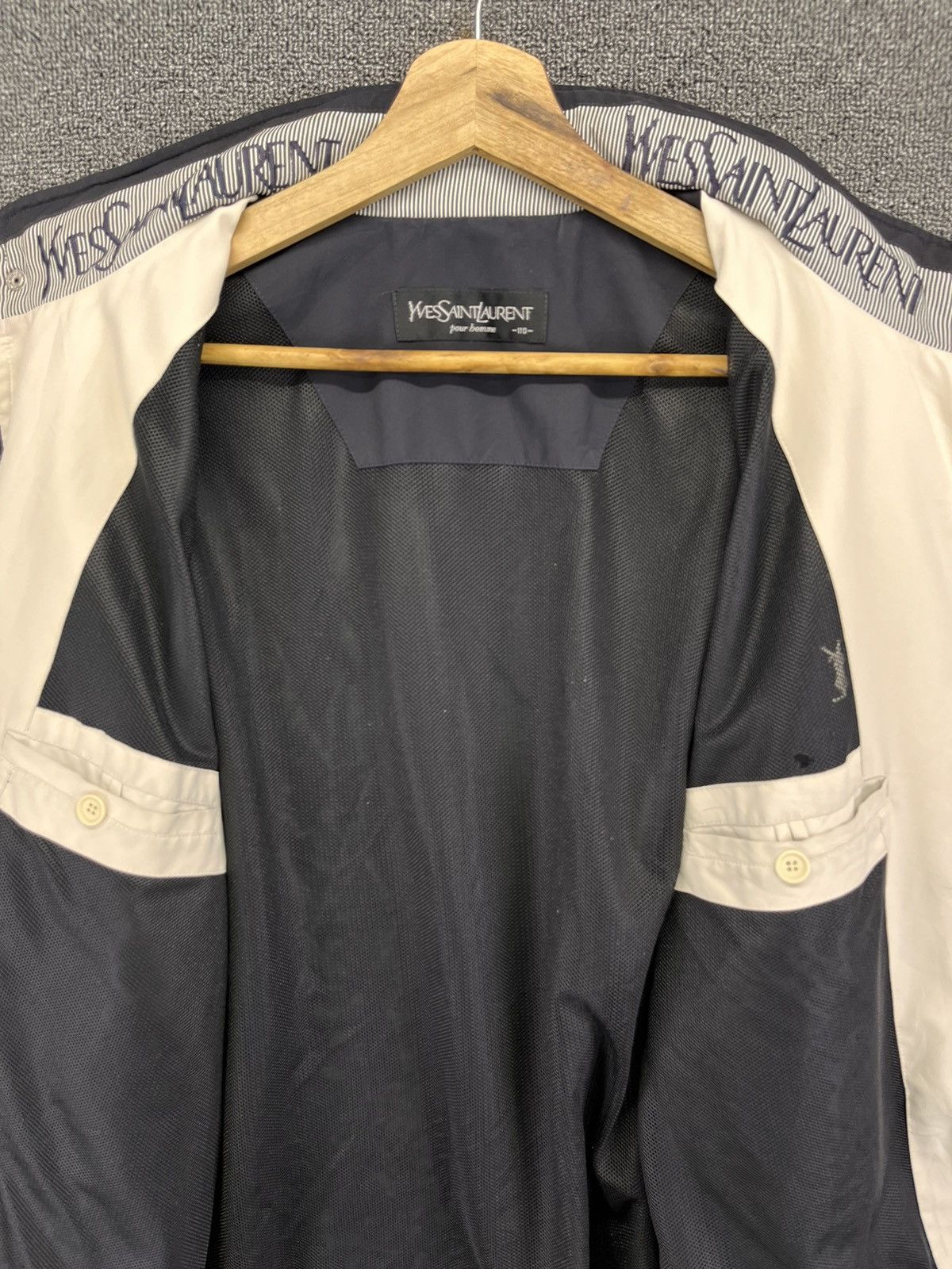 Yves Saint Laurent Vintage Yves Saint Laurent Luxury Zip Up Trashed Jacket Size US M / EU 48-50 / 2 - 6 Thumbnail