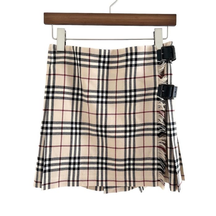 Burberry Burberry Classic Nova Check Pleated Wrap Kilt Mini Skirt | Grailed