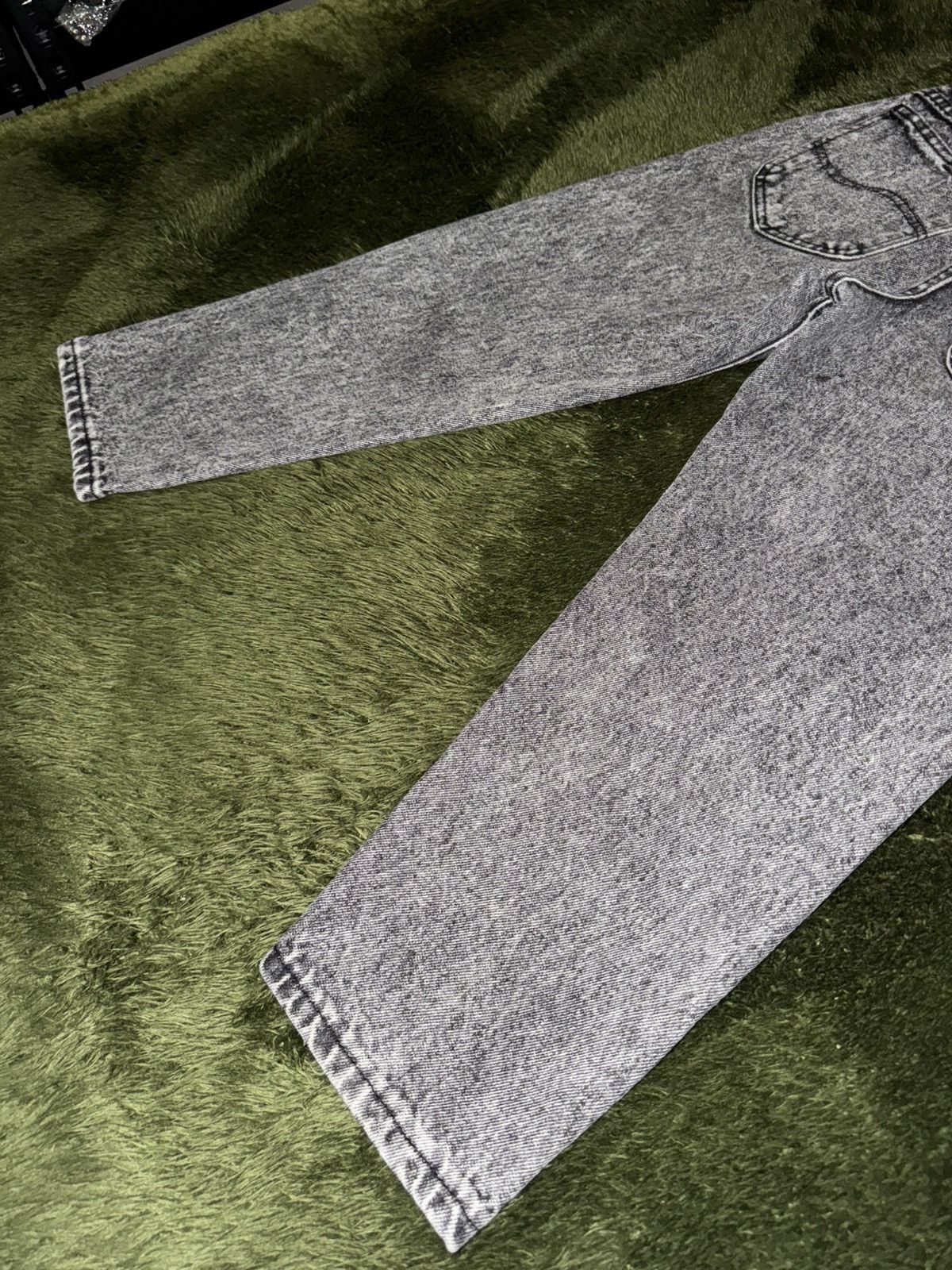 Lee [27] 90s LEE Made in USA Stone-Wash Denim Pants Size US 27 - 10 Thumbnail