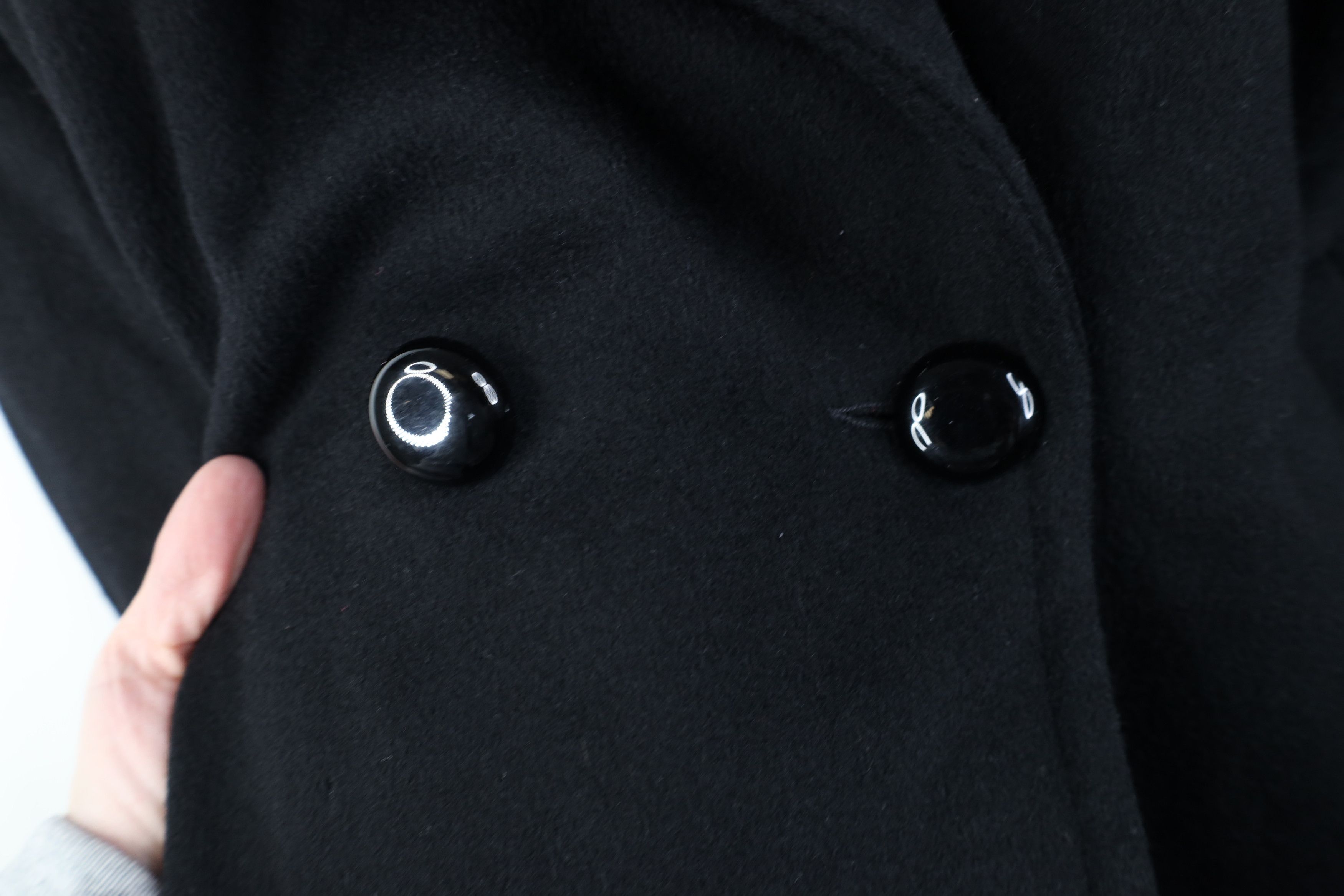 Vintage Vintage 90s Streetwear Trim Heavy Wool Overcoat Jacket USA Size XL / US 12-14 / IT 48-50 - 5 Thumbnail