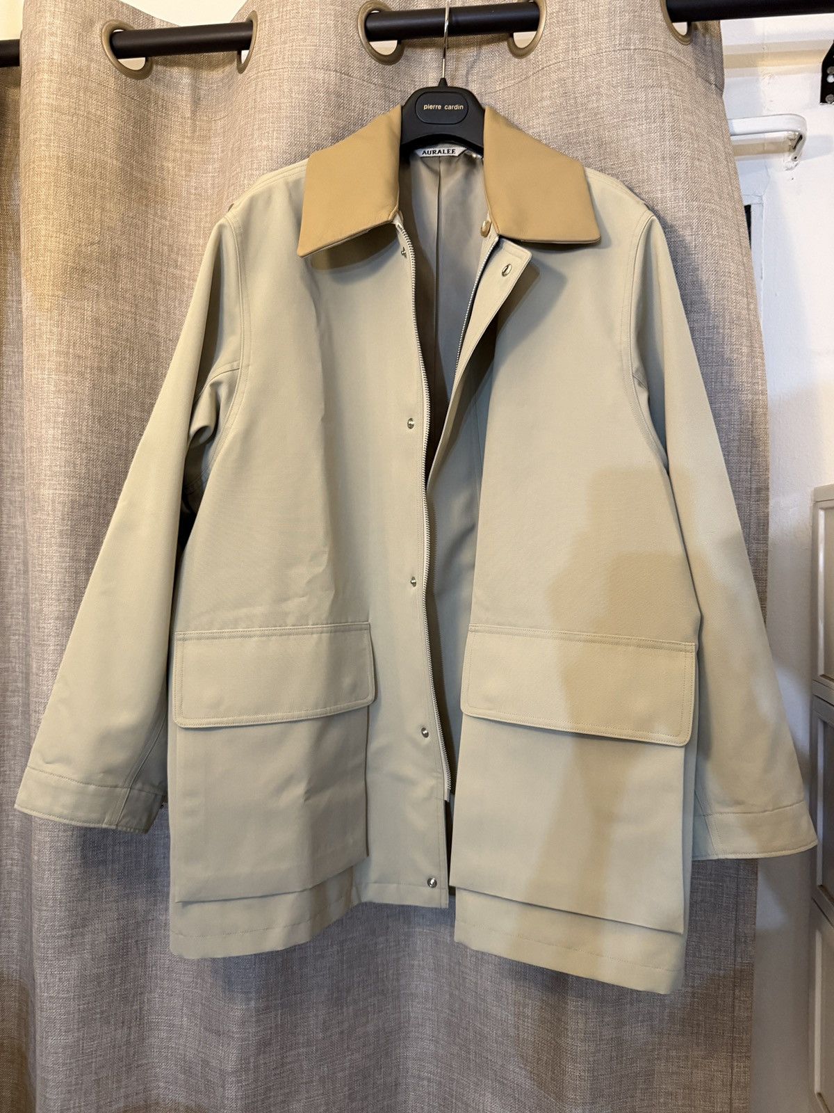 Auralee Washed Finx Herringbone Jacket | Grailed
