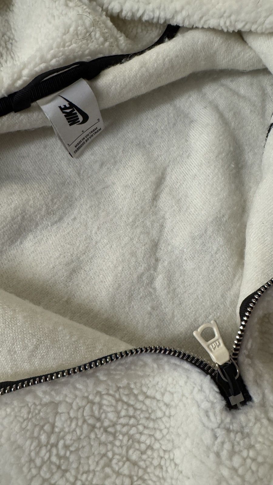 Nike Nike NikeLab Essentials Sherpa Hoodie in a Sail/Black Size US L / EU 52-54 / 3 - 10 Thumbnail