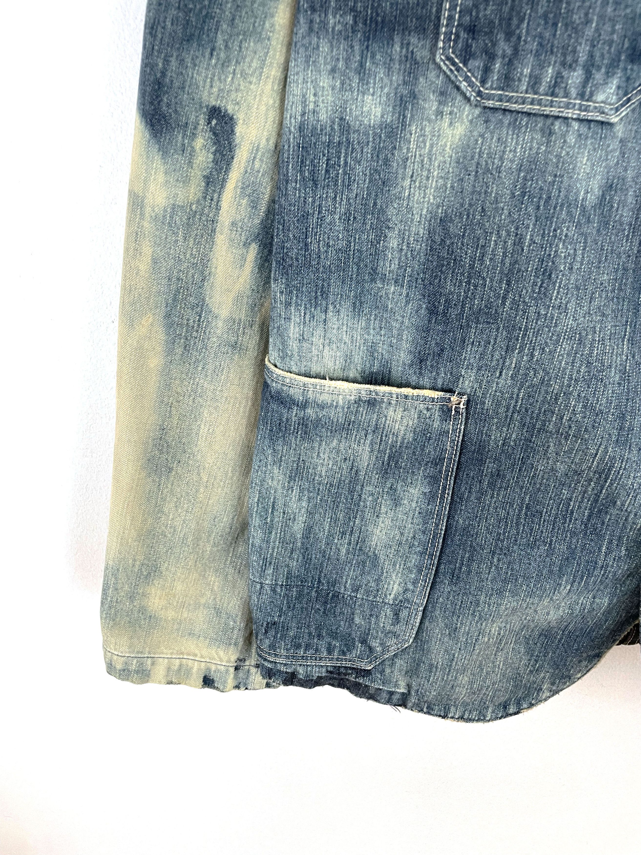 Kapital Distressed Denim Jacket Size US XL / EU 56 / 4 - 6 Thumbnail