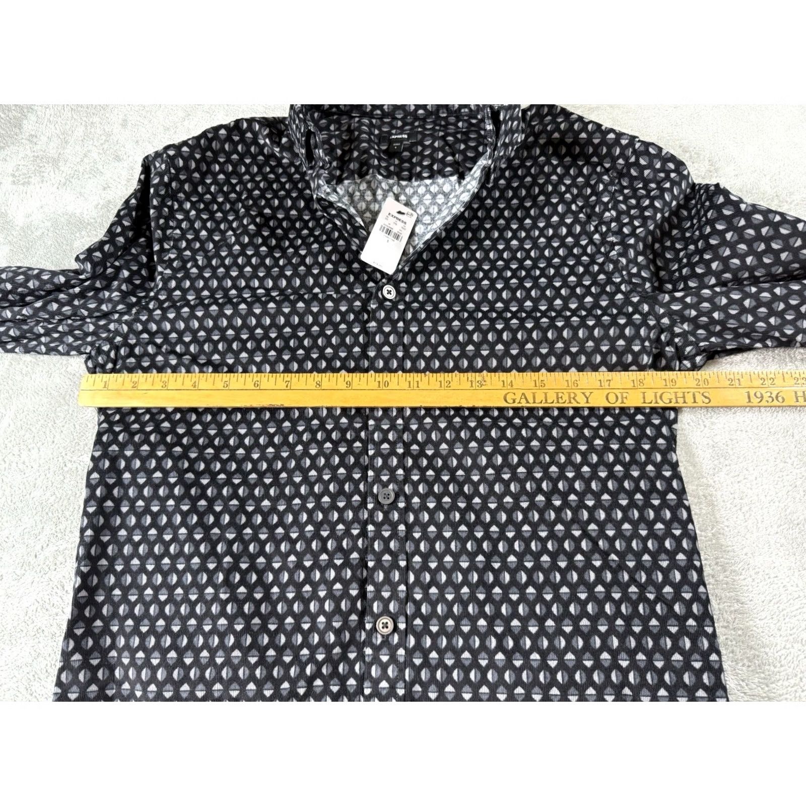 Express Express Corduroy Shirt Button-Up Small Mens Regular Blue Size US S / EU 44-46 / 1 - 4 Thumbnail
