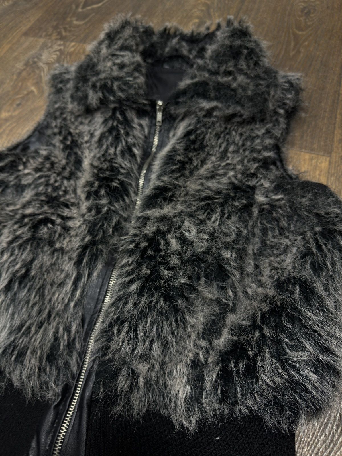 If Six Was Nine Vintage Fur Mohair Balenciaga Rick Owen’s Kmrii Style Vest Size US S / EU 44-46 / 1 - 3 Thumbnail