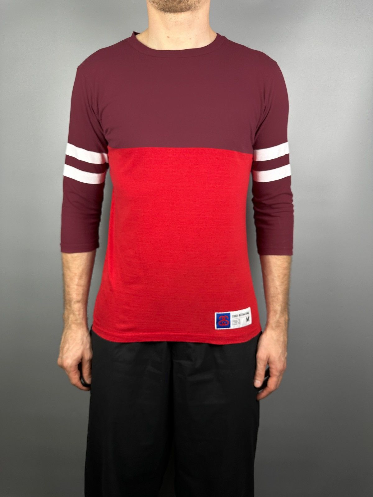 Stussy Stussy T Shirt Tee Jersey Y2K Vintage Long Sleeve 3/4 Size US M / EU 48-50 / 2 - 11 Thumbnail