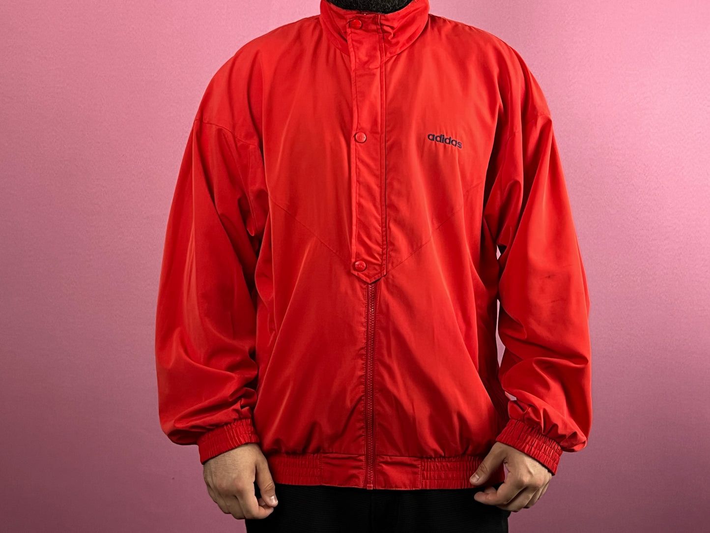 Adidas × Vintage 90s Adidas Vintage Men's Windbreaker Jacket - L Size US L / EU 52-54 / 3 - 3 Thumbnail
