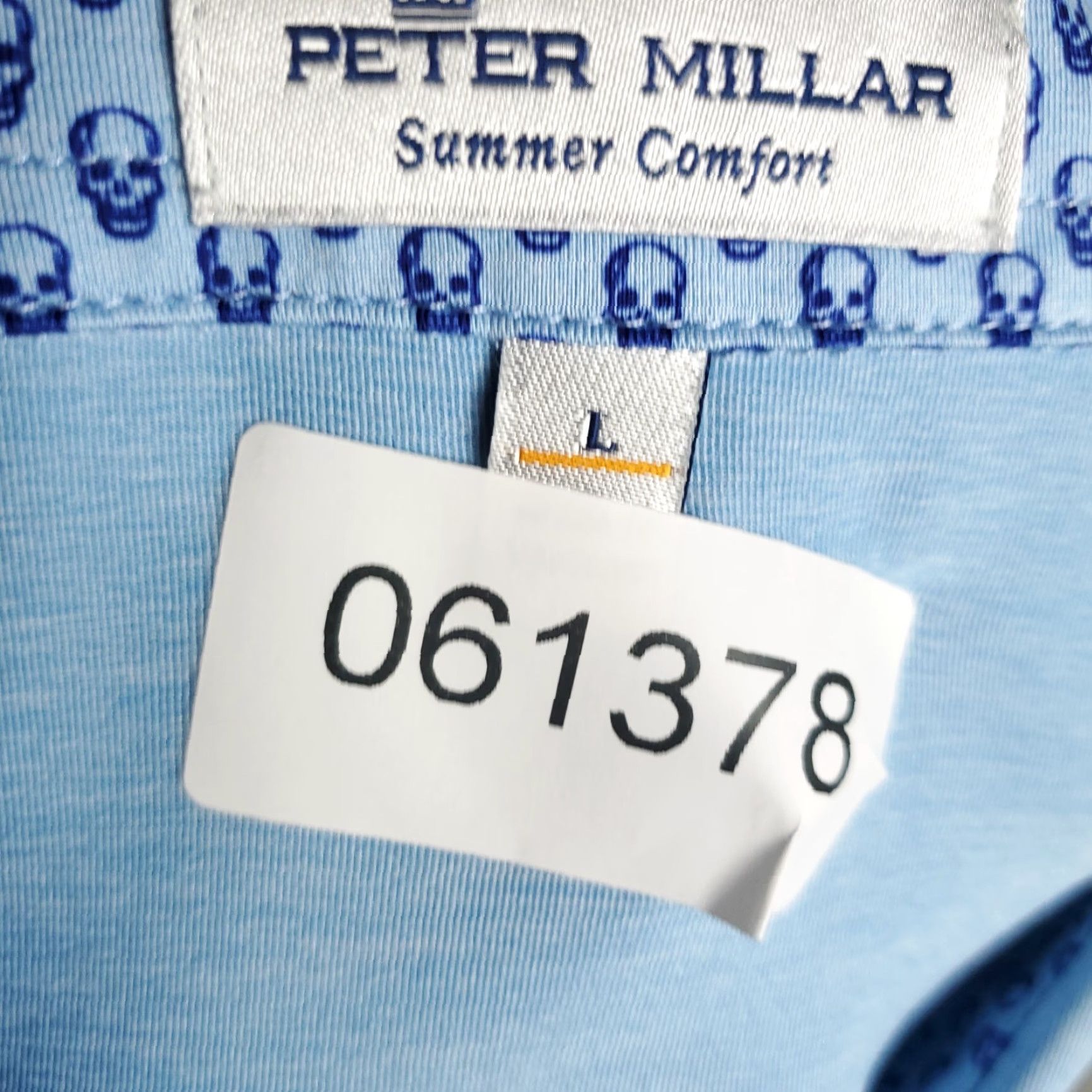 Peter Millar Peter Millar Polo Shirt Mens Large Blue Summer Comfort Golf Short Sleeve Size US L / EU 52-54 / 3 - 7 Thumbnail