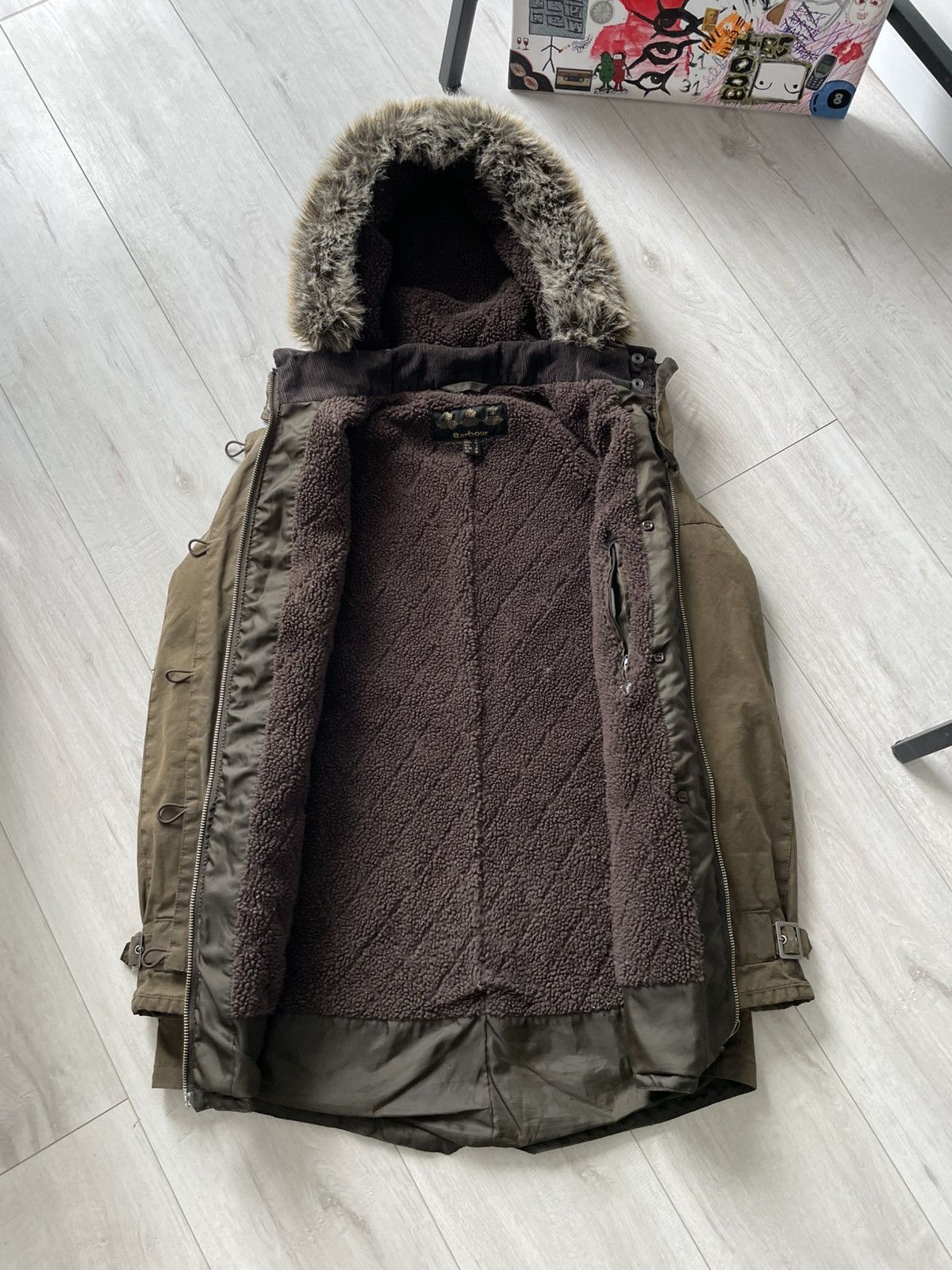 Barbour Barbour Waxed Vintage Troop Parka Fur Jacket Size M / US 6-8 / IT 42-44 - 2 Thumbnail