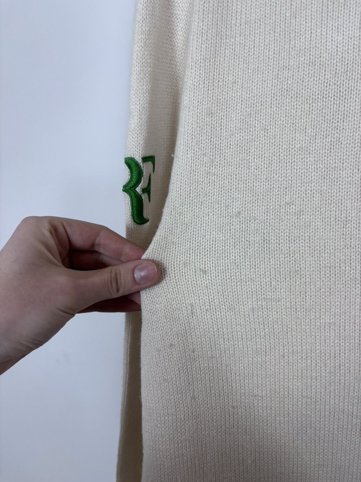 Nike Nike Roger Federer RF 2012 Wimbledon Q-Zip Cashmere Sweater Size US L / EU 52-54 / 3 - 9 Thumbnail