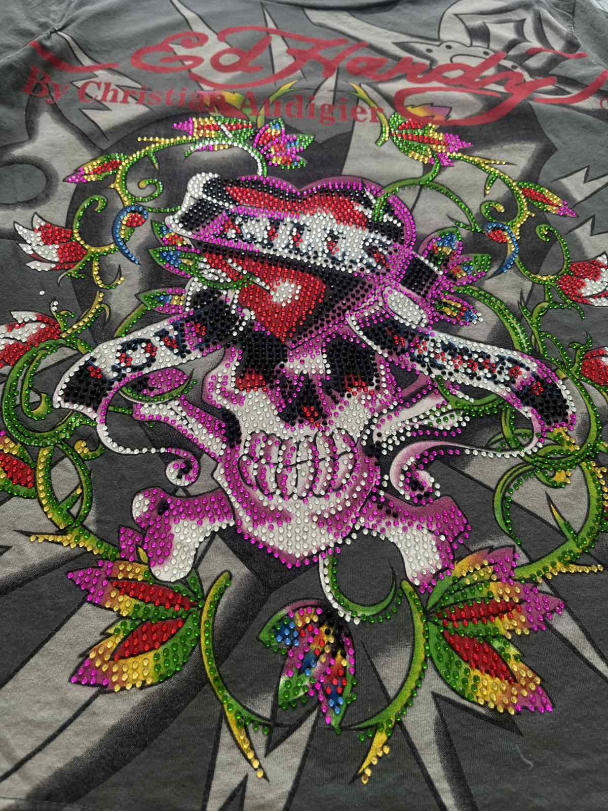Ed Hardy Vintage Ed Hardy by Christian Audigier Tee Shirt Made in USA Size US L / EU 52-54 / 3 - 4 Thumbnail