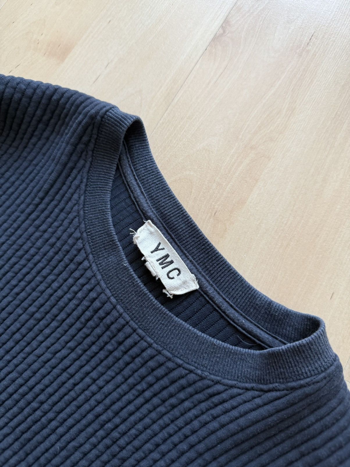 YMC YMC You Must Create waffle crew neck boxy sweatshirt Size US S / EU 44-46 / 1 - 2 Thumbnail