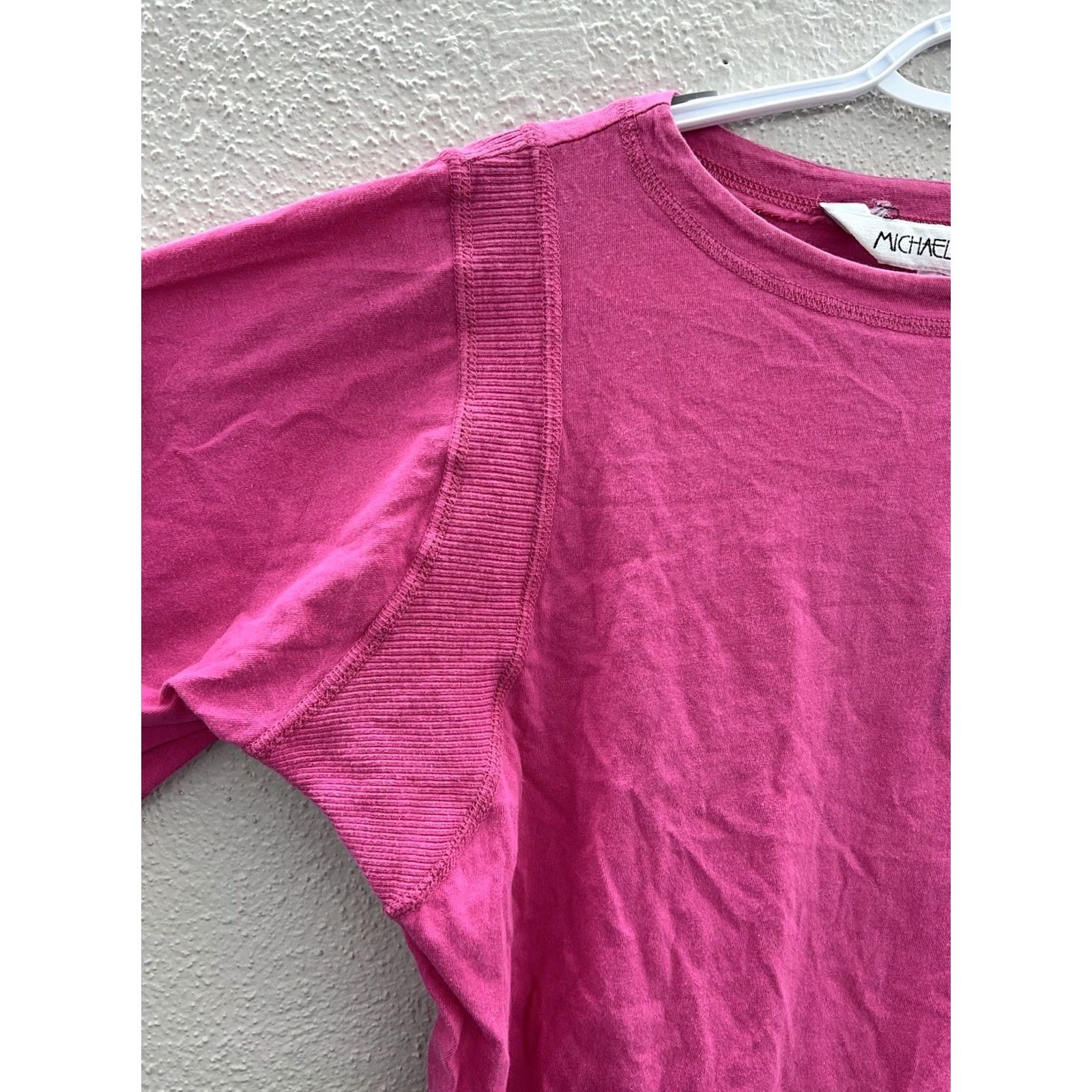 Vintage VINTAGE Womens Michael Carrie Shirt Size Small Pink Short Sleeve Size S / US 4 / IT 40 - 2 Thumbnail