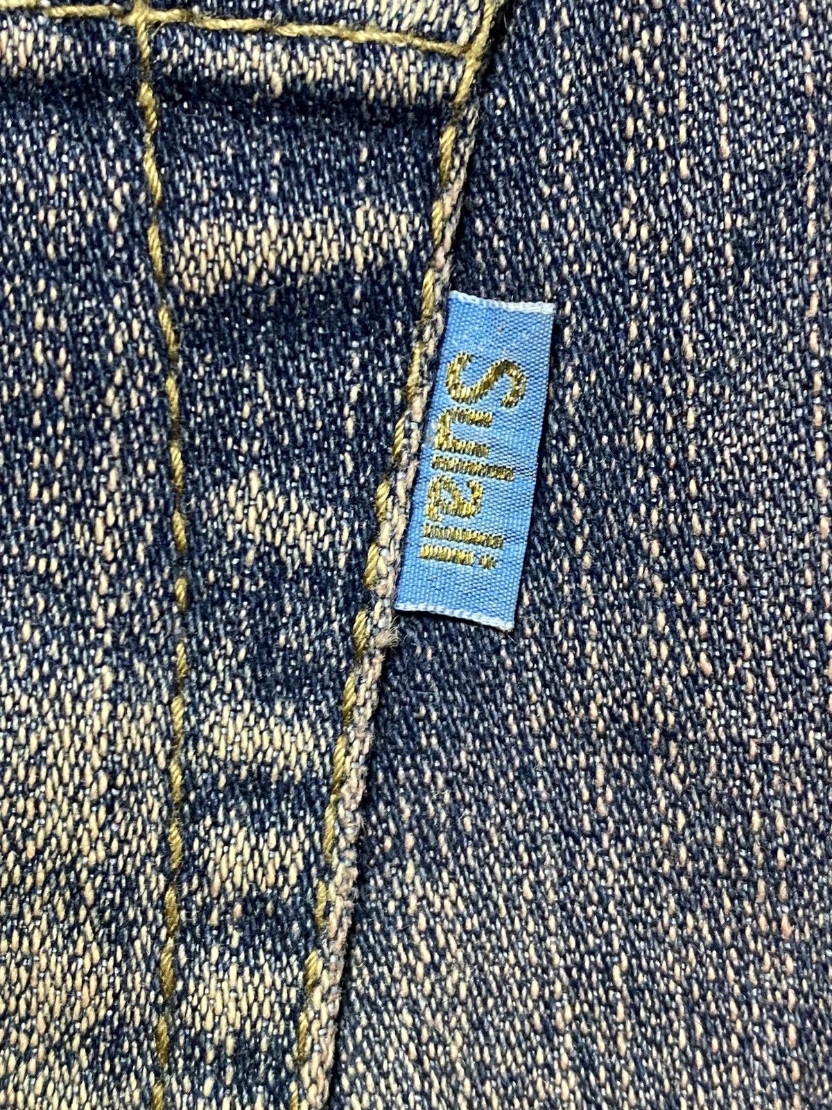 Hypebeast Japanese Brand 90’s Vibe Rue de France Fade Blue Flare Jeans Size US 29 - 13 Thumbnail