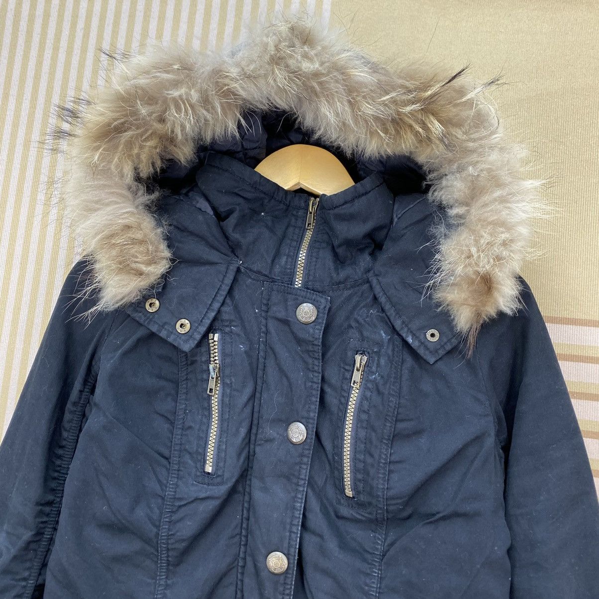 Hysteric Glamour 🫶Japanese Brand Ganancia Faux Fur Cargo Multi Pocket Jacket Size M / US 6-8 / IT 42-44 - 3 Thumbnail