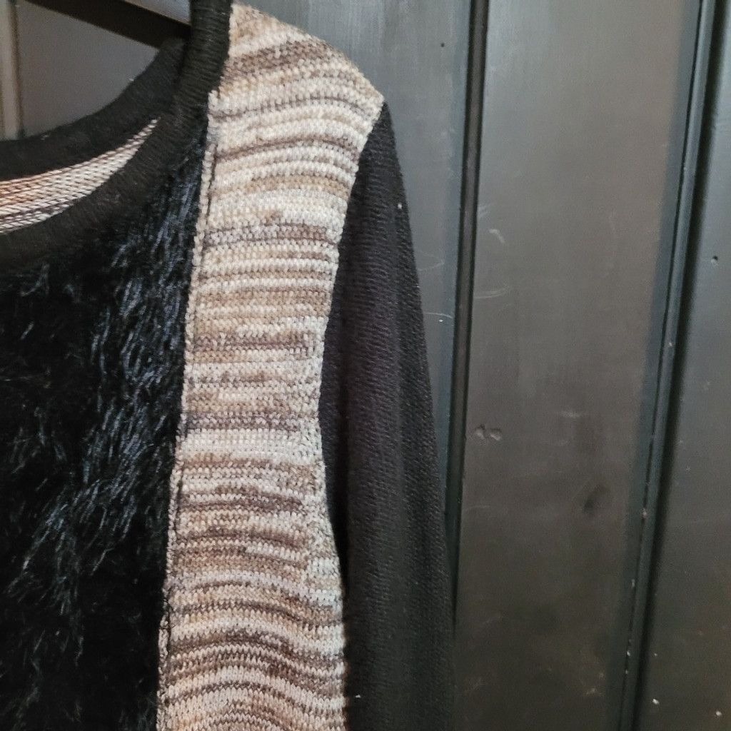 Style & Co Style & Co., sweater top, patchwork, nwot, Size Large Size L / US 10 / IT 46 - 4 Thumbnail