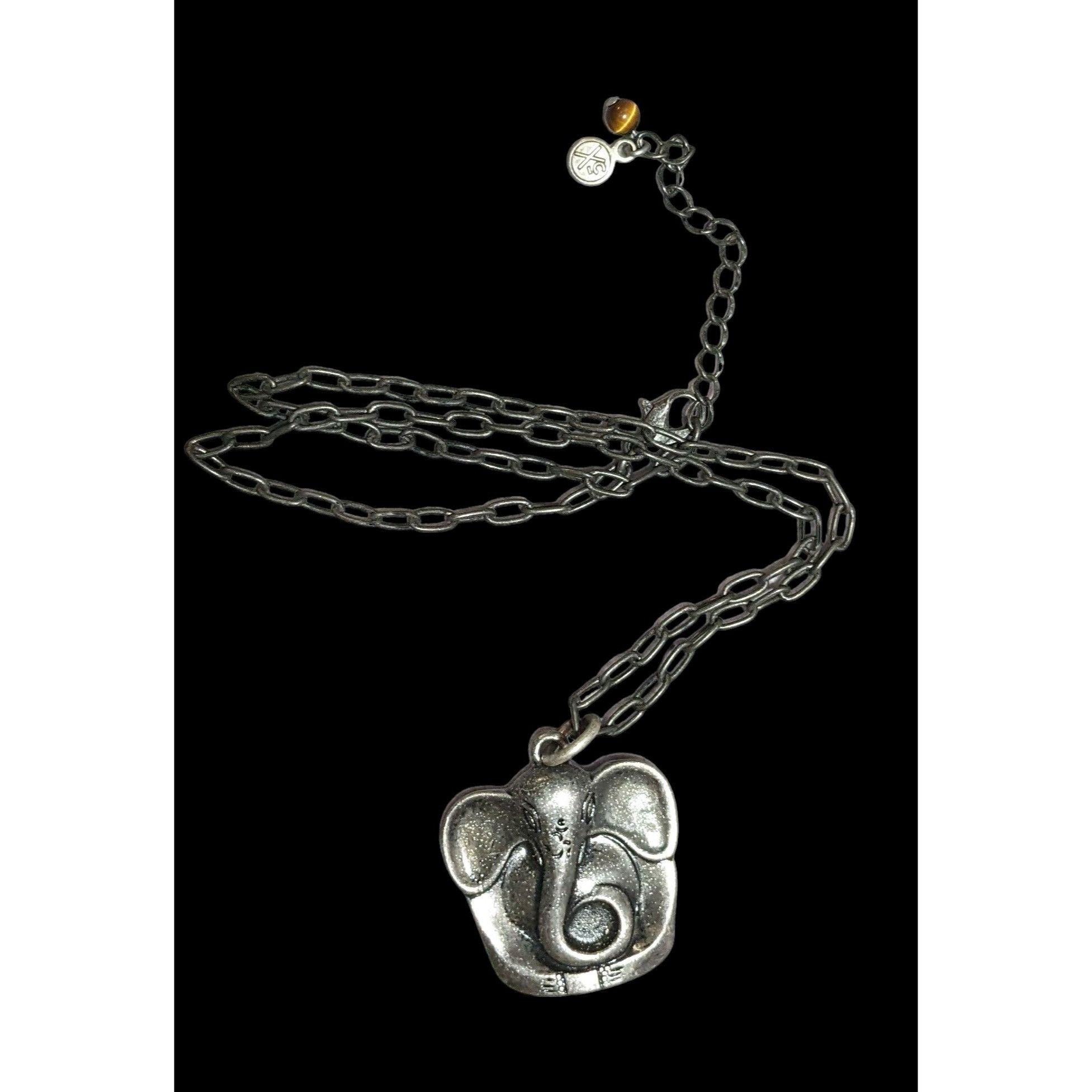 Other Axcess Liz Claiborne Silver Elephant Necklace Size ONE SIZE - 1 Thumbnail