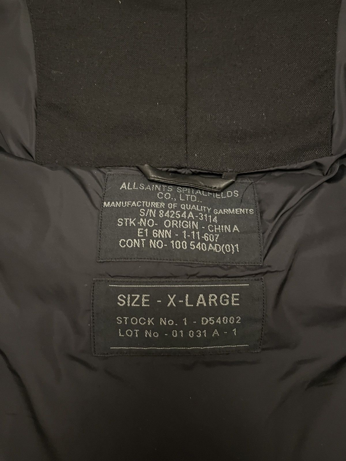 Allsaints Rick owens avant garde natural down archive waxed puffer Size US XL / EU 56 / 4 - 14 Thumbnail