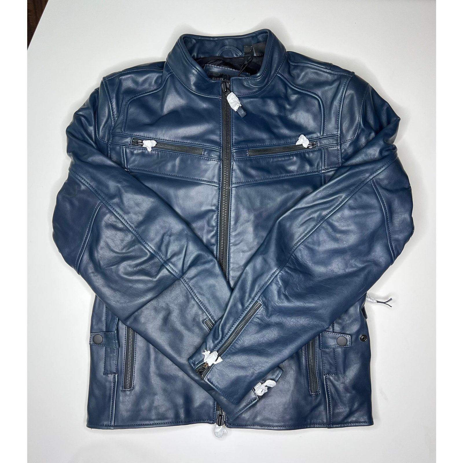 Harley Davidson Harley Davidson Capitol Triple Vent 2.0 Leather Jacket Blue Size US L / EU 52-54 / 3 - 1 Thumbnail