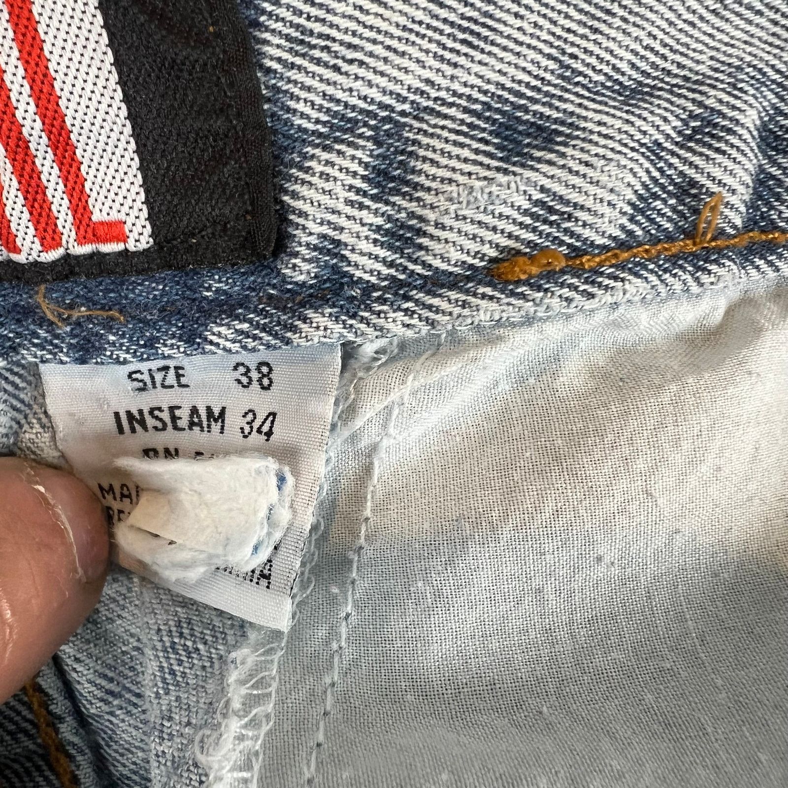 Other Sergio Never Legal Jeans Mens 38x34 Blue Acid Wash 90s Denim Size US 38 / EU 54 - 6 Thumbnail