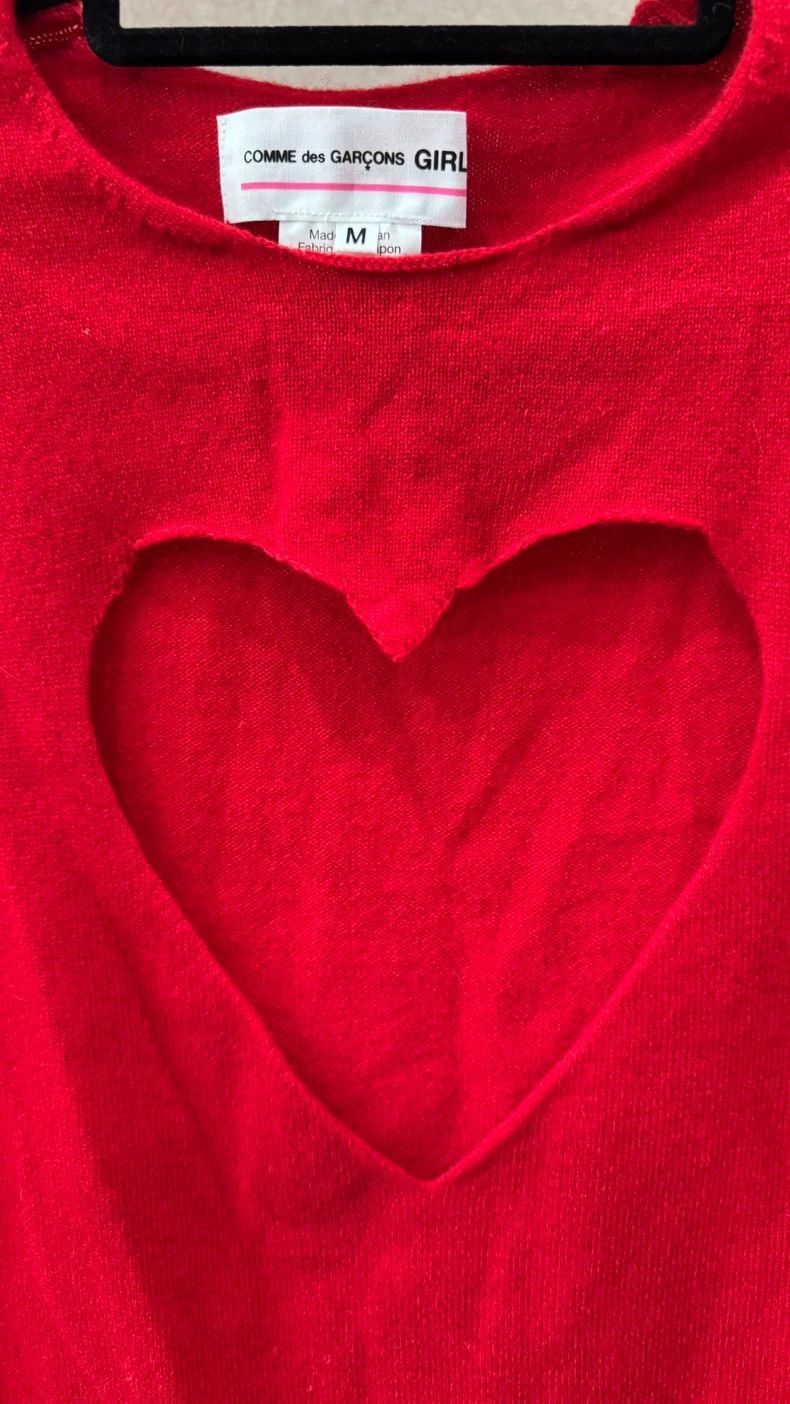 Comme des Garçons GIRL Heart Cutout Sweater-2506