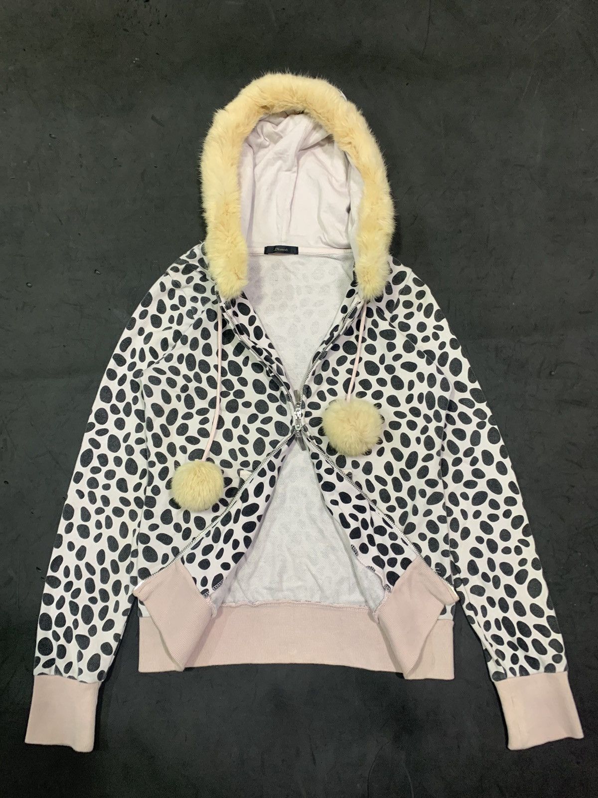 Japanese Brand 💸BINDINGOFFER💸Dosch Fur Hoodie Polkadot Japanese lgb ifsix Size US M / EU 48-50 / 2 - 4 Thumbnail