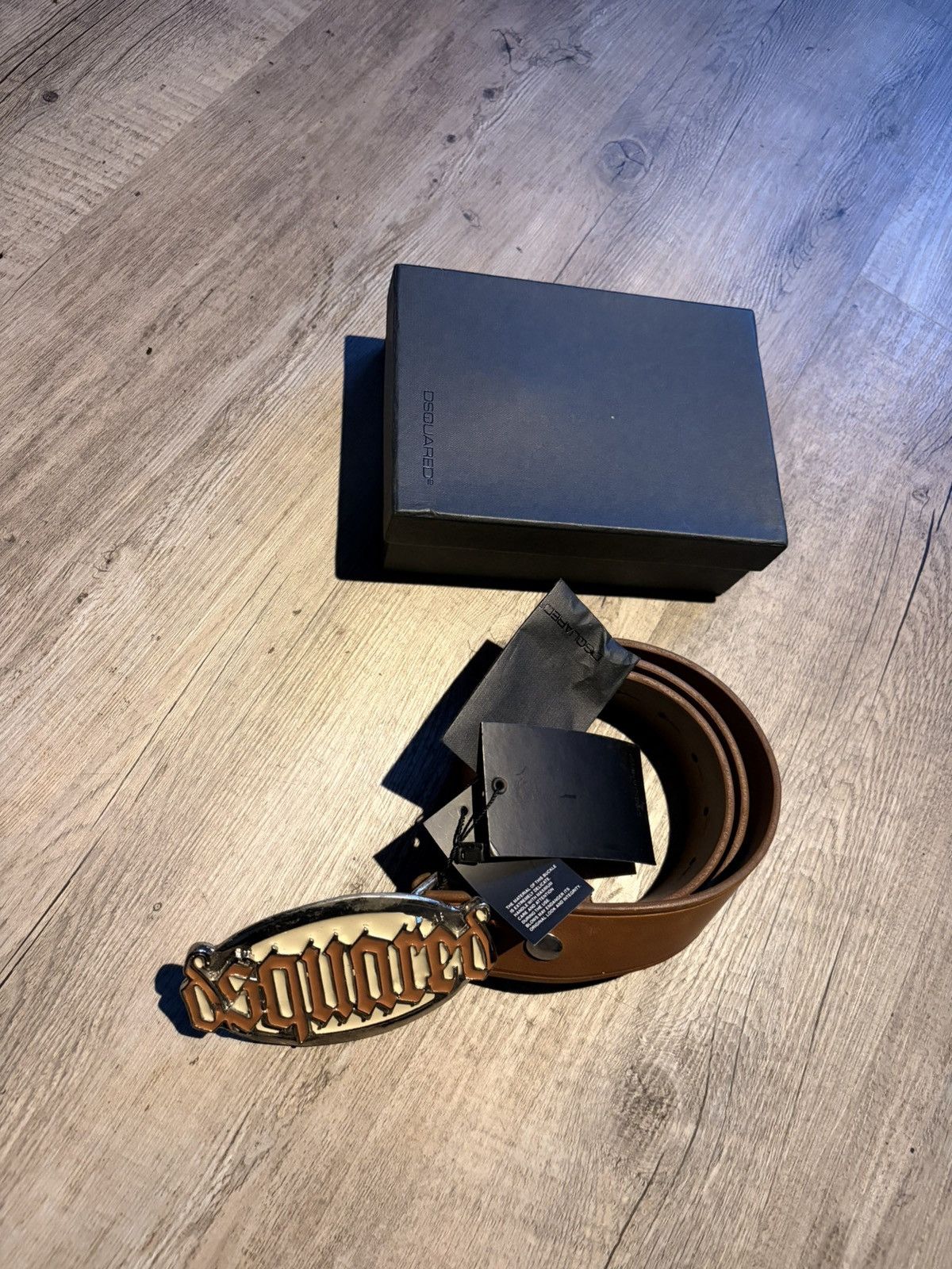 Dsquared2 Dsquared belt avantgarde buckle logo Gothic Spell out Size ONE SIZE - 1 Thumbnail