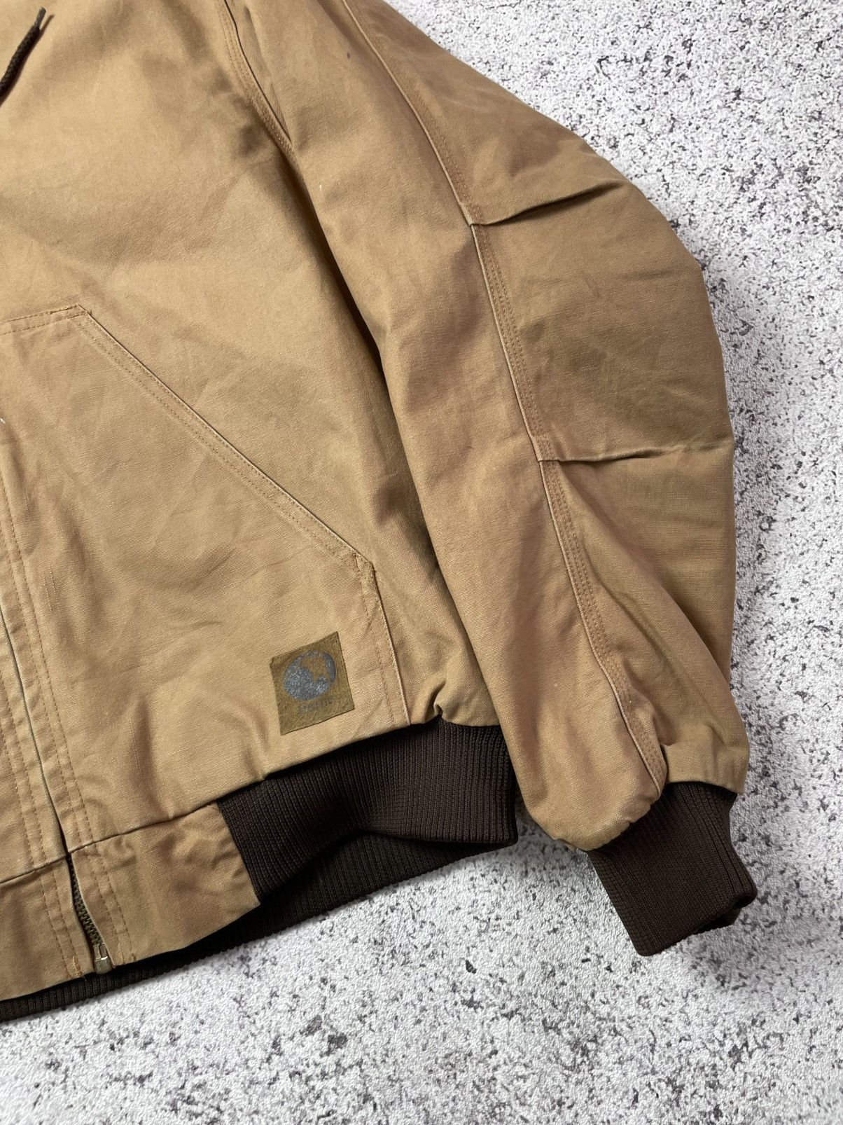 Carhartt Berne Vintage Brown Work Jacket Quilted Hooded Active Jacket Size US L / EU 52-54 / 3 - 4 Thumbnail