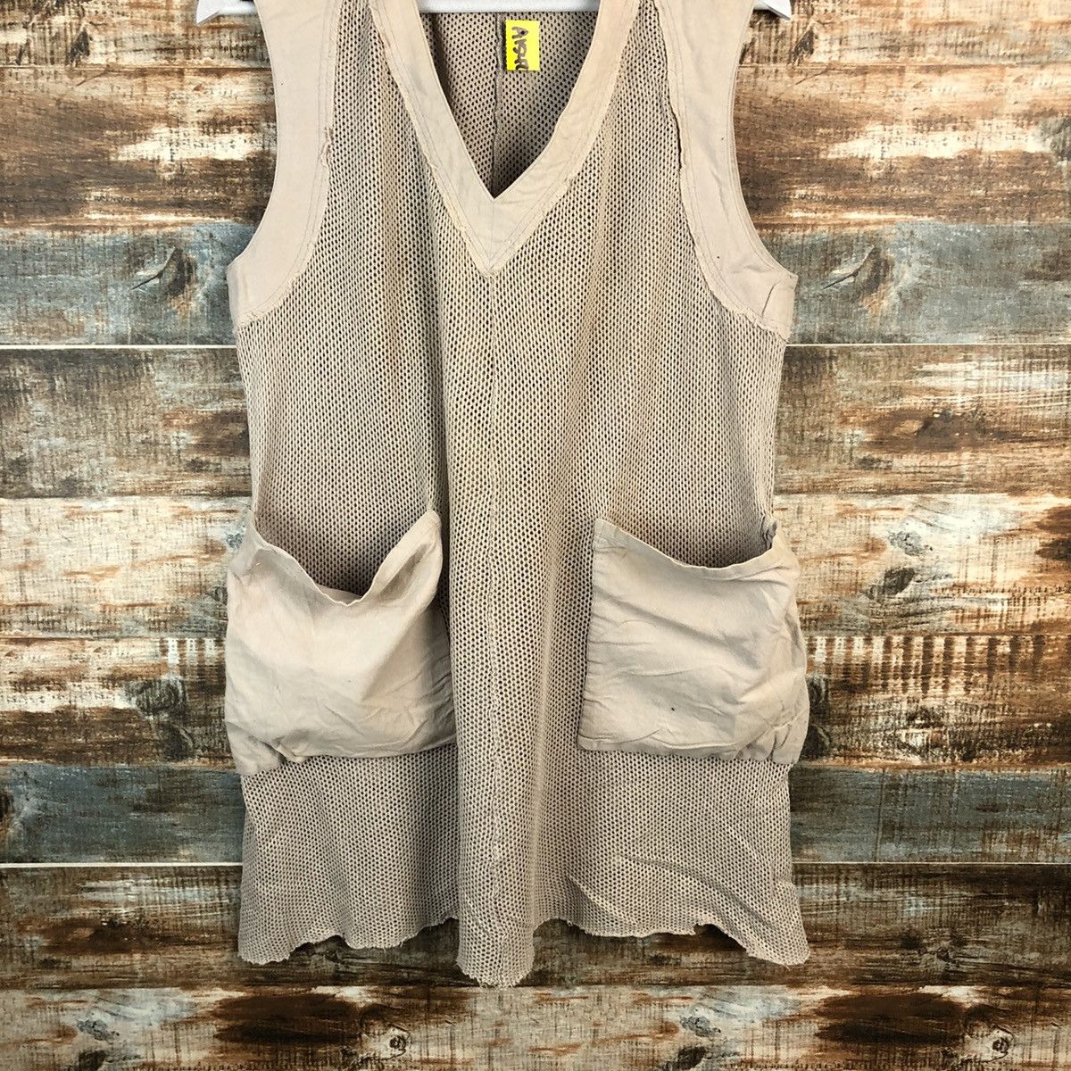 Vintage × Zucca Zucca Brown Vest crochet meshnet sleeveless #A1547 Size US M / EU 48-50 / 2 - 3 Thumbnail