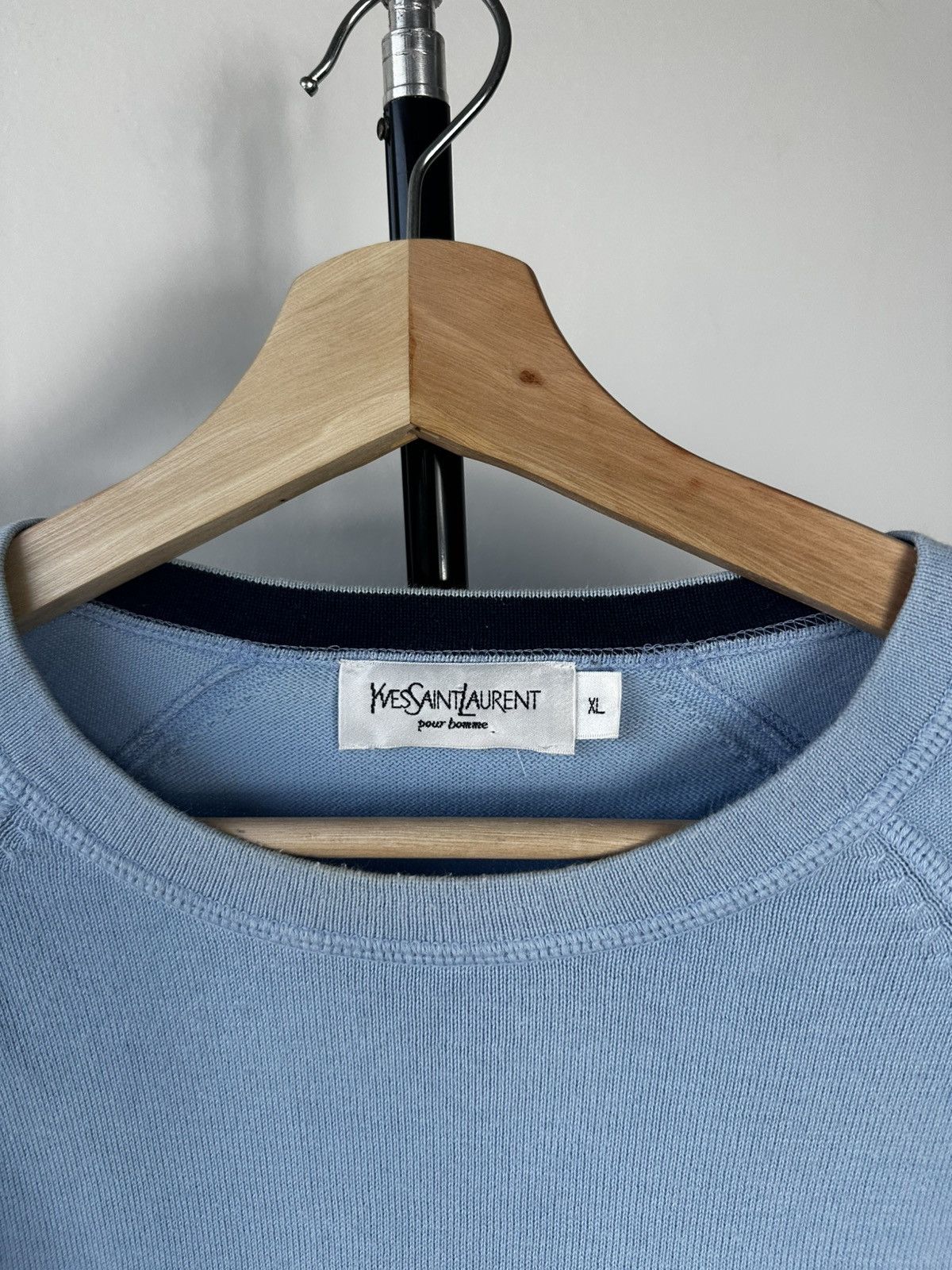Yves Saint Laurent Vintage Yves Saint Laurent Pour Homme Raglan Knit Sweater Size US XL / EU 56 / 4 - 3 Thumbnail